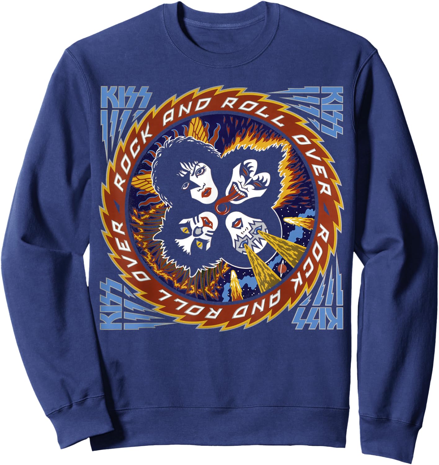 KISS - Rock and Roll Over 40 Sweatshirt - Sweatshirt | Navy