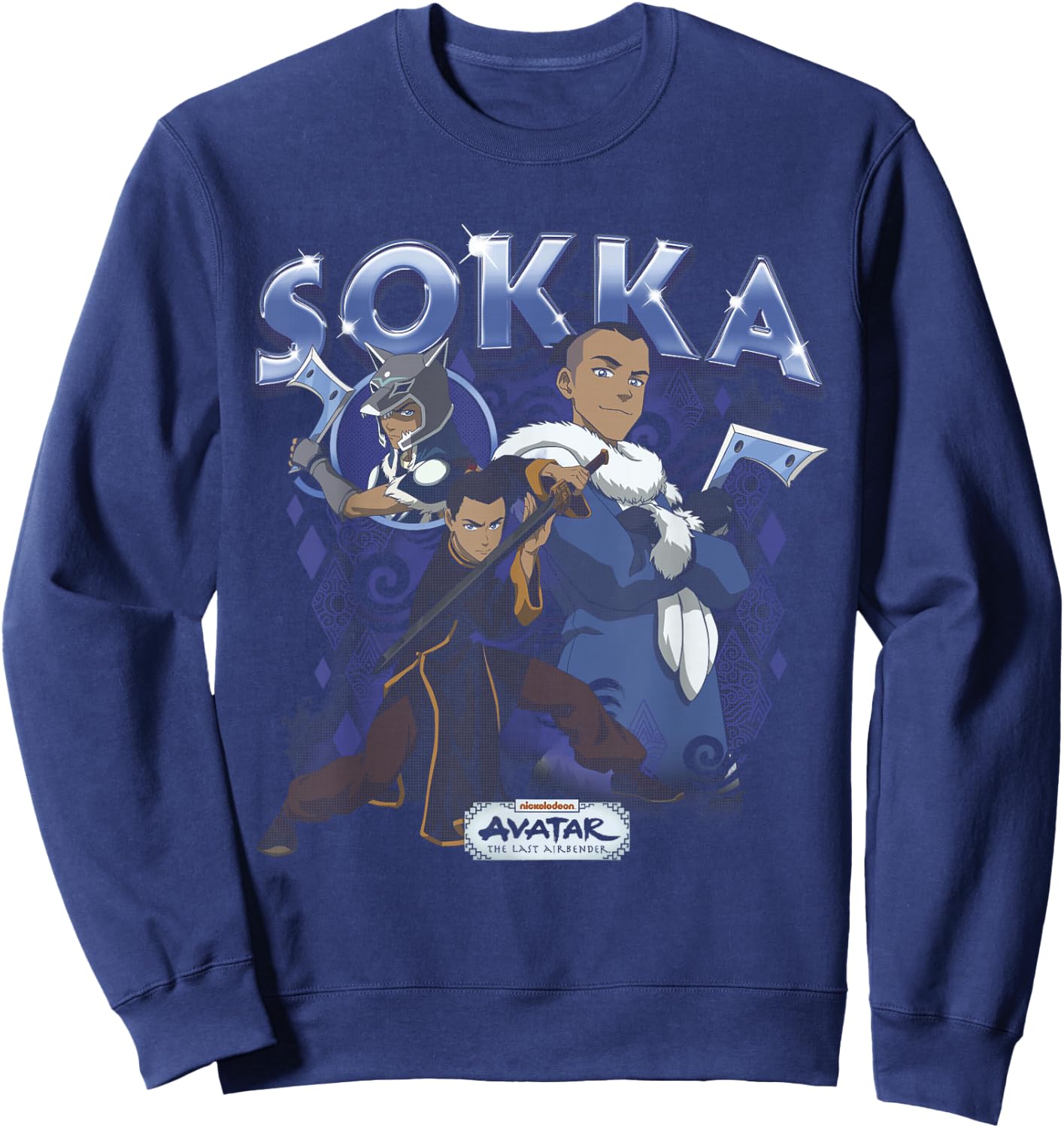 Avatar: The Last Airbender Sokka Heartthrob Sweatshirt - Sweatshirt | Navy