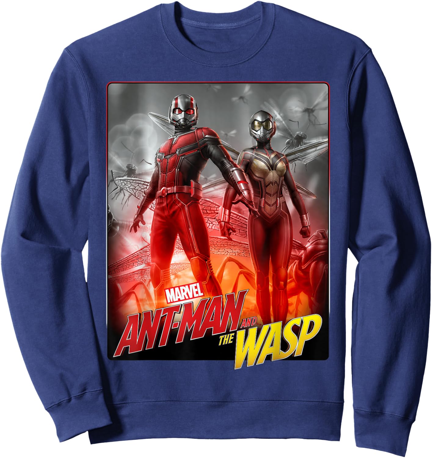 Marvel Ant-Man & The Wasp Duo Hero Poster Graphic Sweatshirt - Sweatshirt | Navy