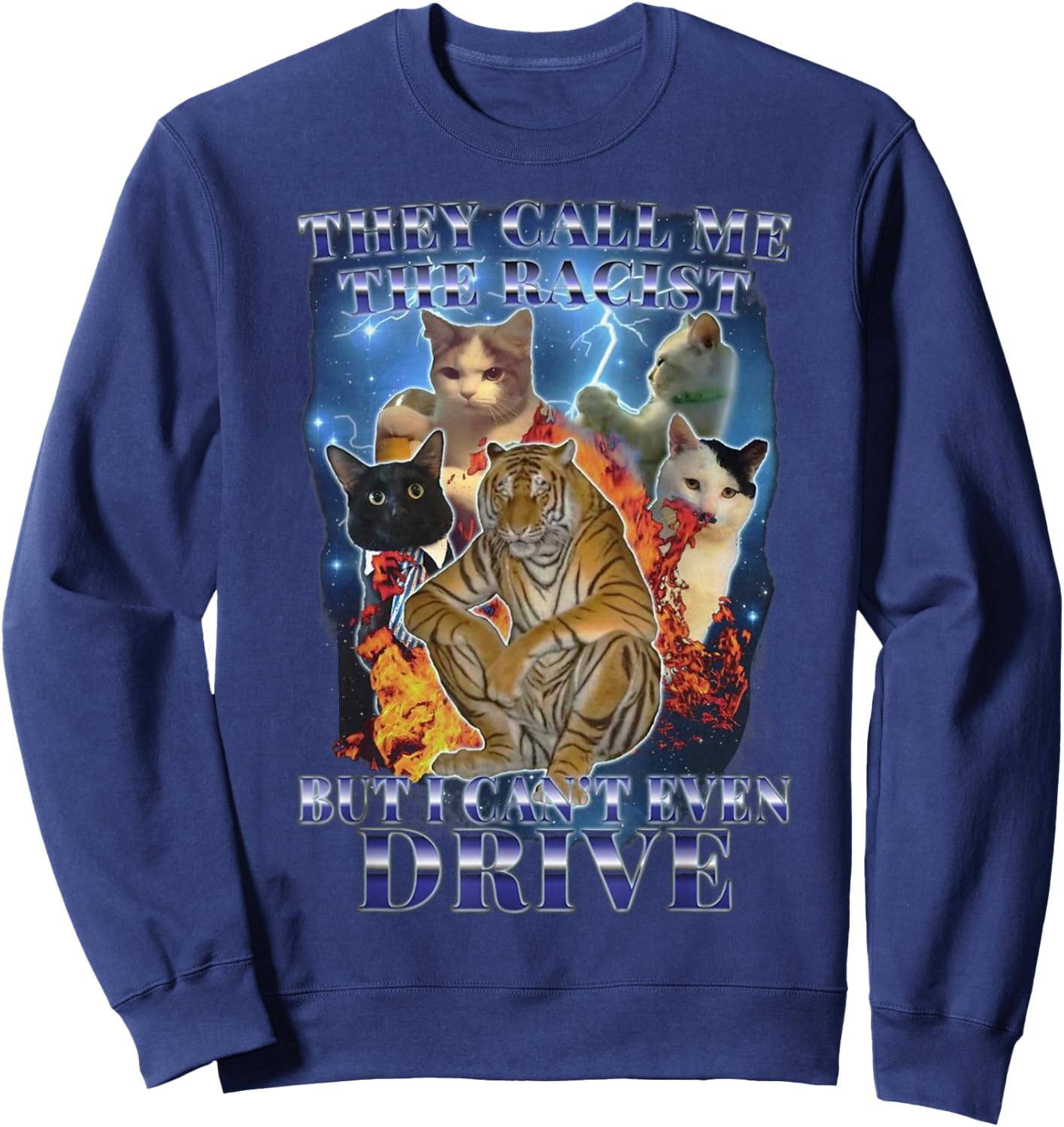 Cat Sweatshirt - Sweatshirt | Navy