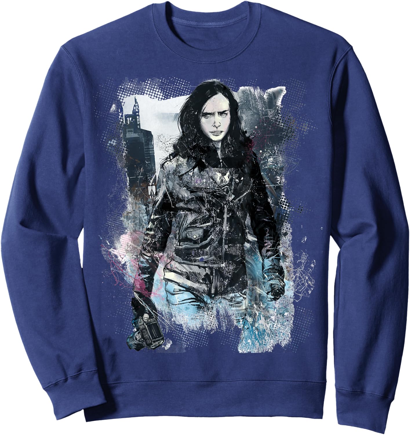 Marvel Jessica Jones Private Investigator Sweatshirt - Sweatshirt | Navy
