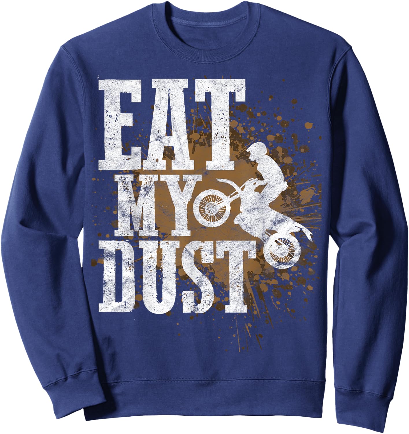 Motocross Design For Youth Boys Gift Dirtbike Biker Men Sweatshirt - Sweatshirt | Navy
