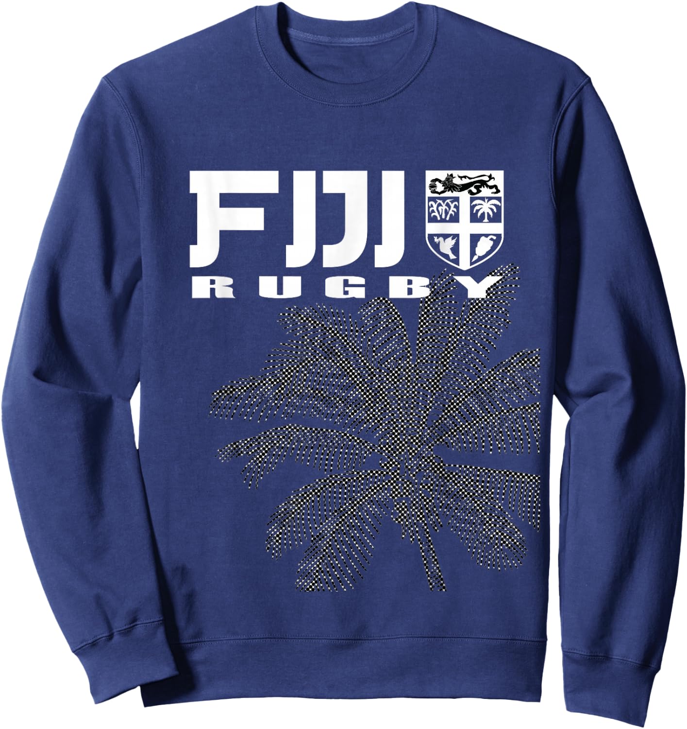 Fiji Rugby , Fijian Rugby Fan Shirt Sweatshirt - Sweatshirt | Navy