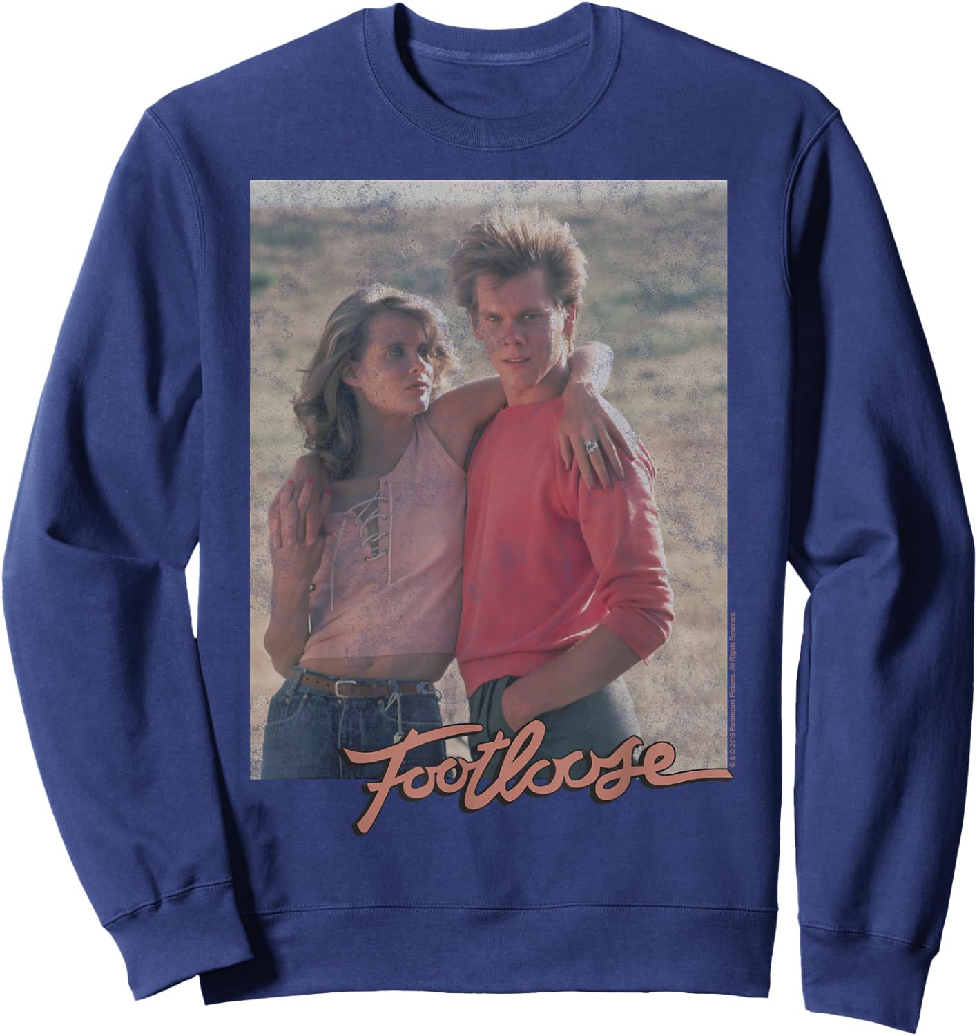 Footloose Ren McCormack Ariel Moore Portrait Title Logo Sweatshirt - Sweatshirt | Navy