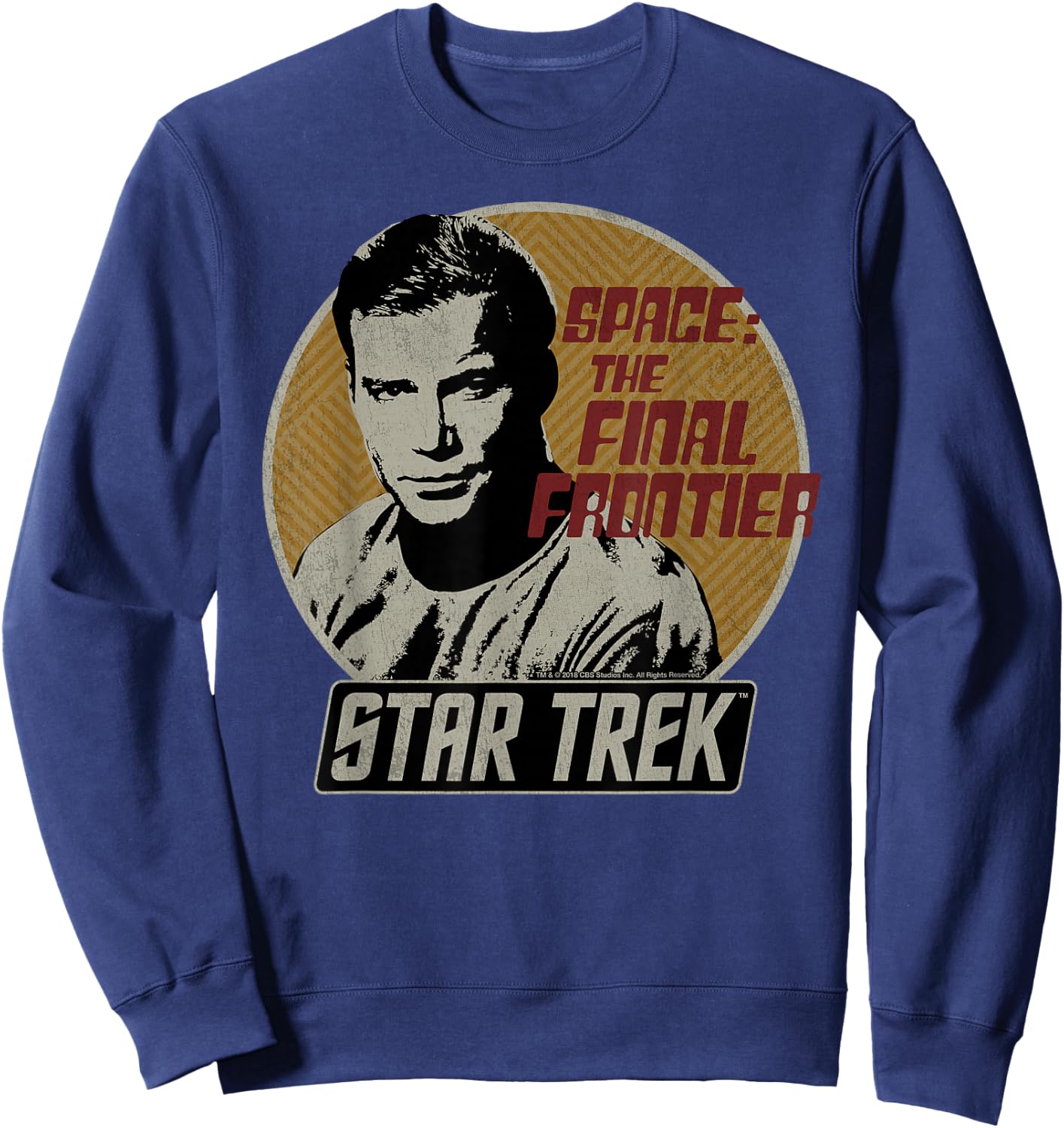 Star Trek Original Series Kirk Retro Badge Sweatshirt - Sweatshirt | Navy