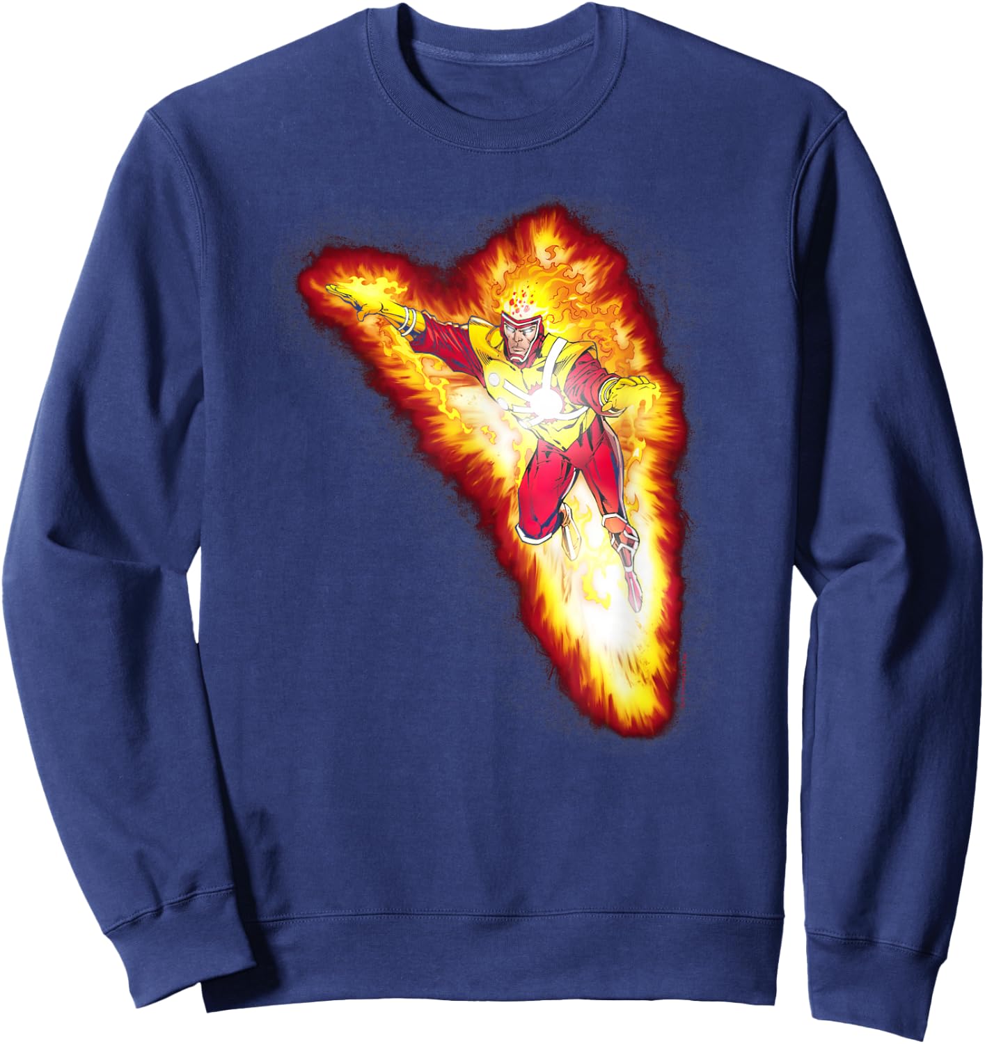 Justice League Firestorm Blaze Sweatshirt - Sweatshirt | Navy