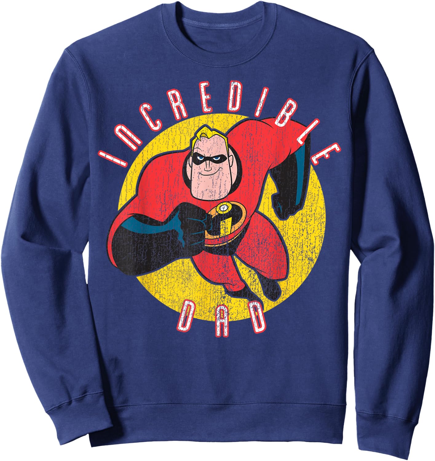 Disney Pixar The Incredibles Father's Day Incredible Retro Sweatshirt - Sweatshirt | Navy