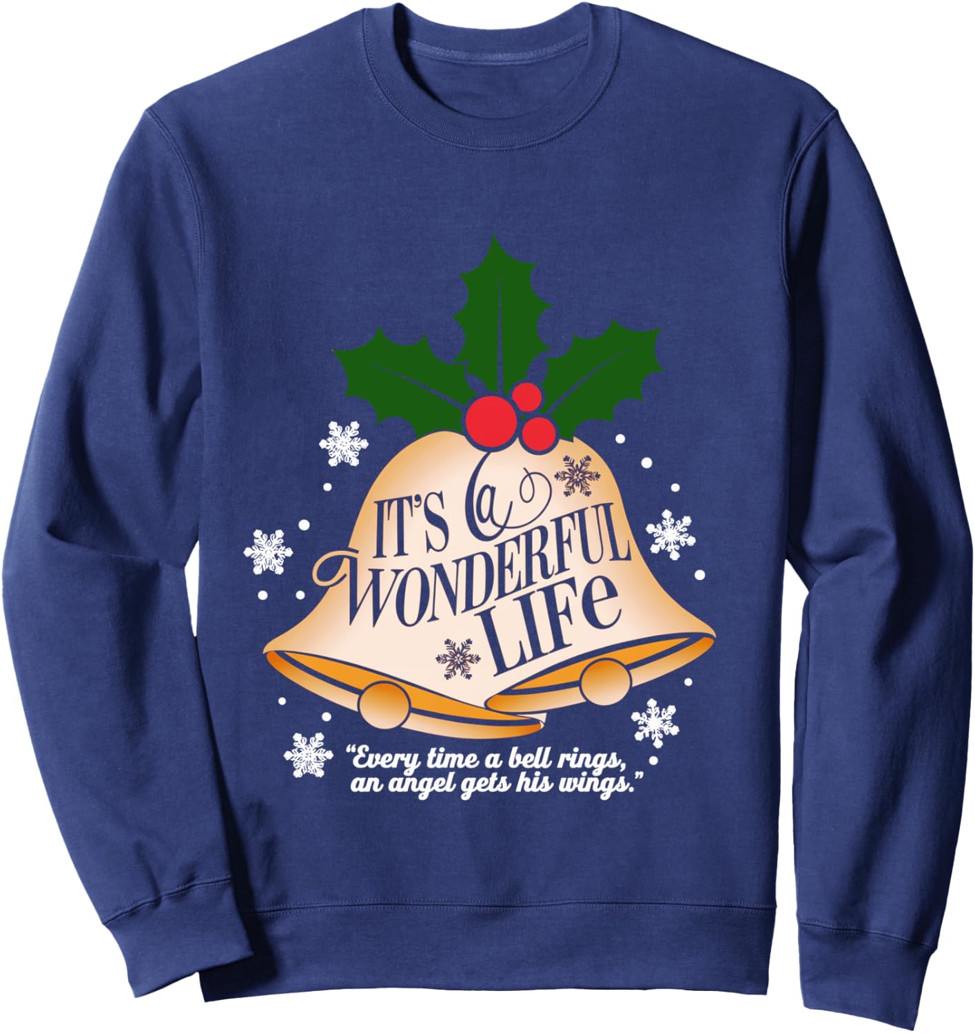 It's a Wonderful Life Everytime A Bell Rings Christmas Movie Sweatshirt - Sweatshirt | Navy