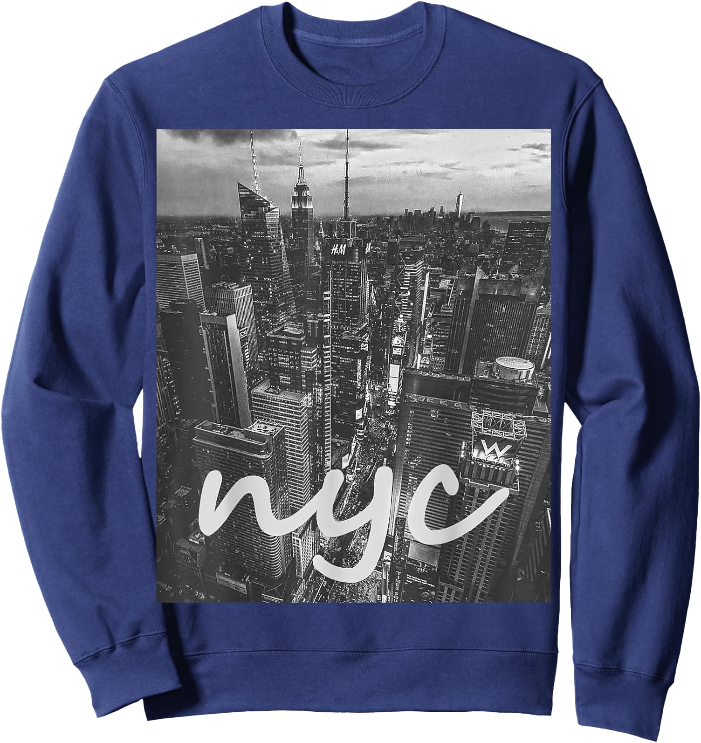 Urban New York City shirt, New York City Skyline Sweatshirt - Sweatshirt | Navy