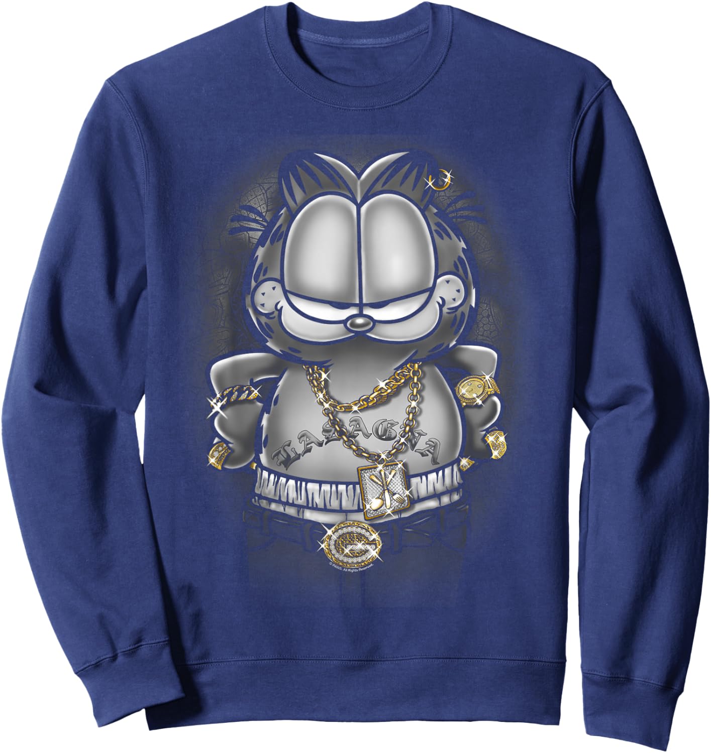Garfield Lasagna for Life Sweatshirt - Sweatshirt | Navy