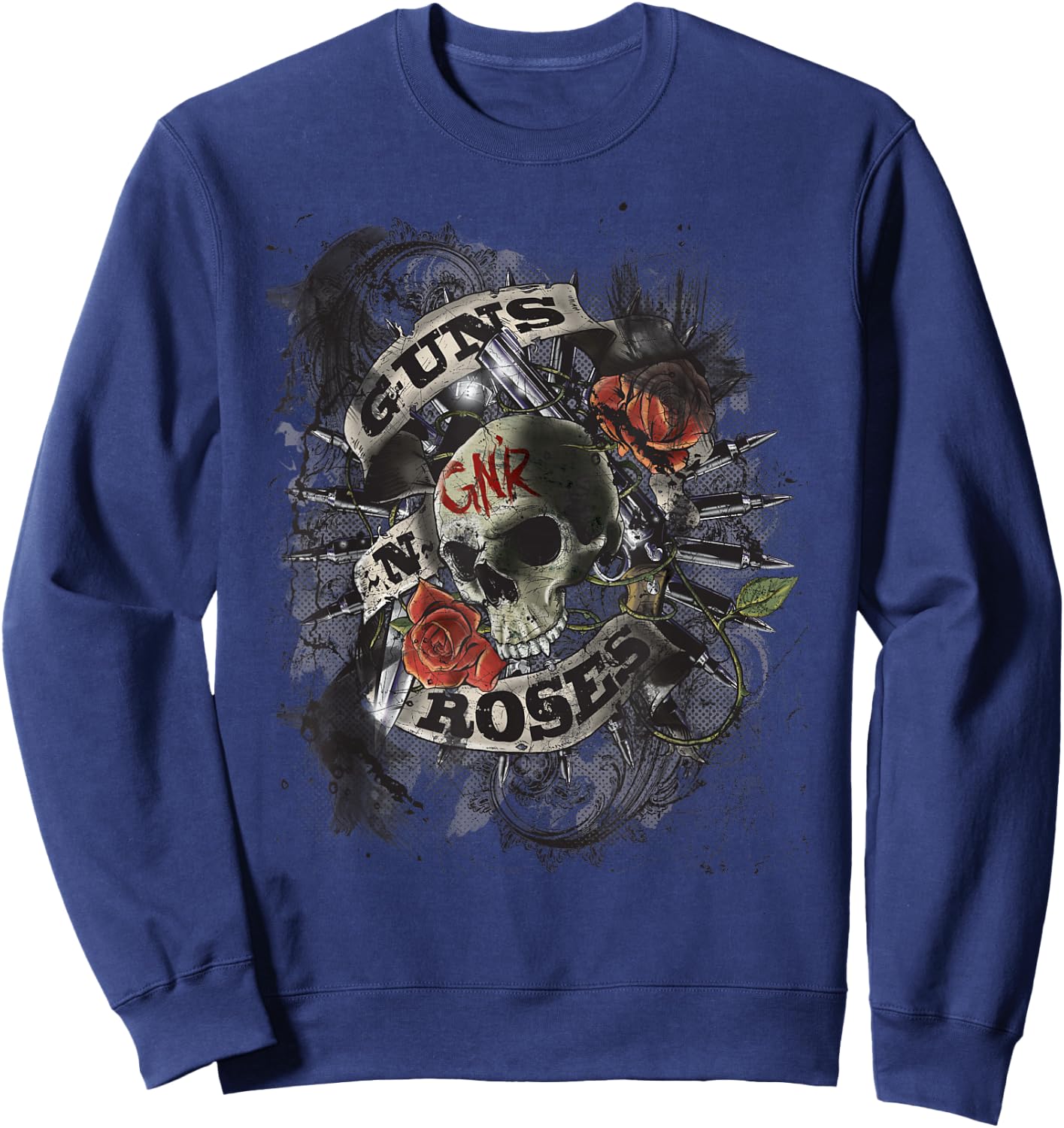 Gun N' Roses Official Firepower Sweatshirt - Sweatshirt | Navy