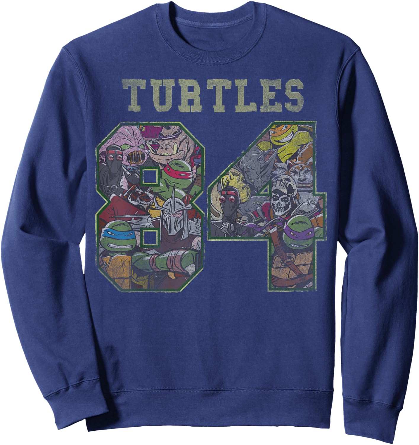 Teenage Mutant Ninja Turtles 1984 Jersey Style Sweatshirt - Sweatshirt | Navy