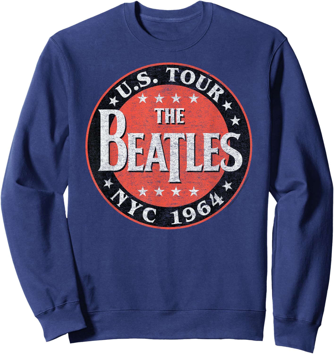 The Beatles US Tour NYC 1964 Short Sleeve Sweatshirt - Sweatshirt | Navy