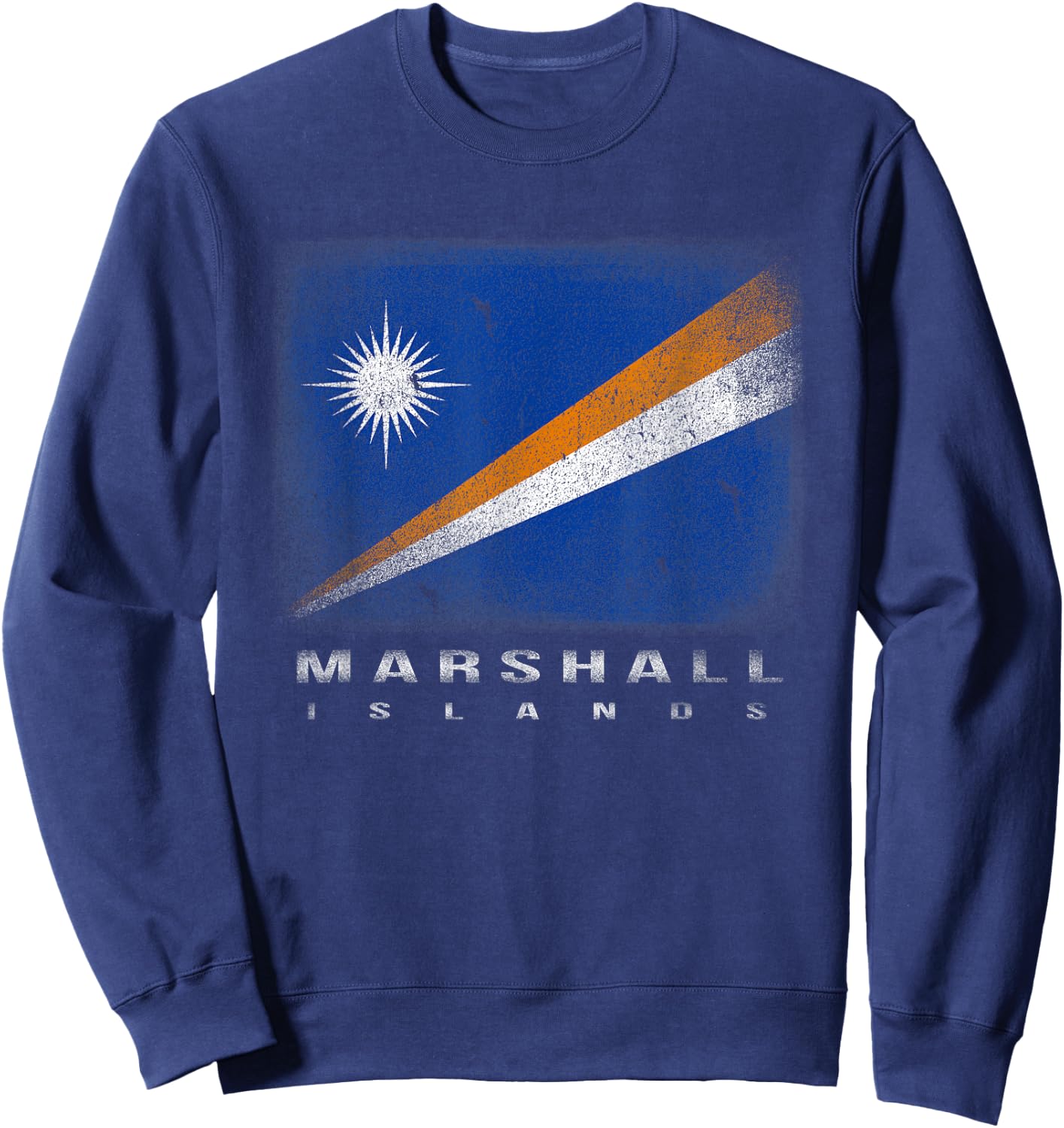 Marshall Islands Marshallese Flag Souvenir Travel Sweatshirt - Sweatshirt | Navy