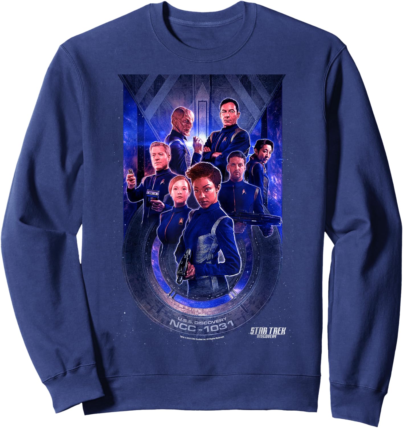 Star Trek Discovery Group Poster Sweatshirt - Sweatshirt | Navy