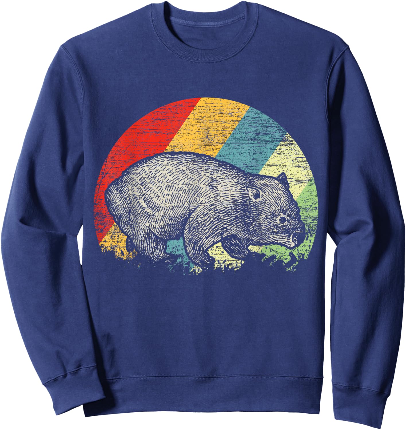 Retro Wombat Sweatshirt - Sweatshirt | Navy