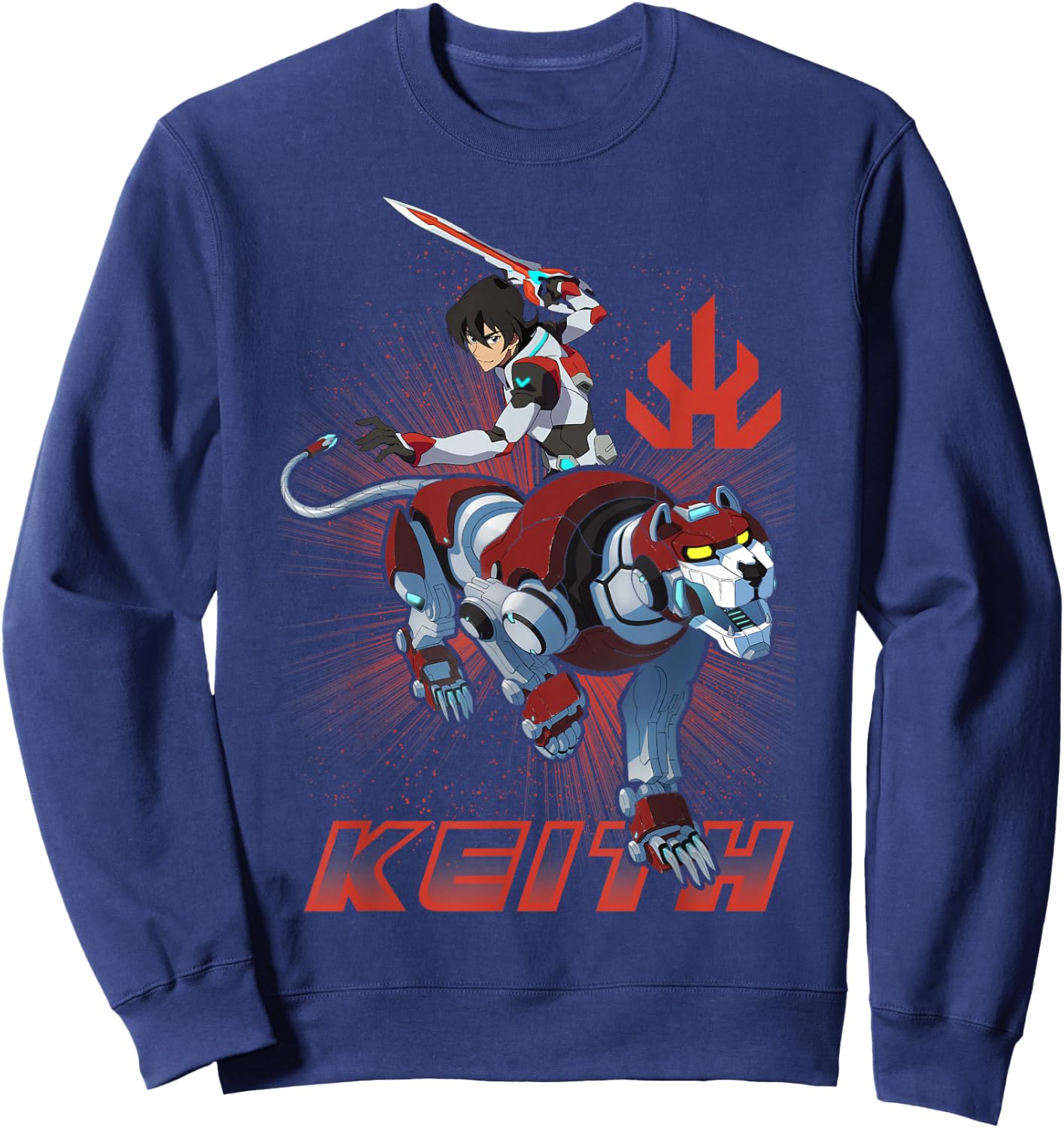Voltron Legendary Defenders Paladin Keith Logo Sweatshirt - Sweatshirt | Navy
