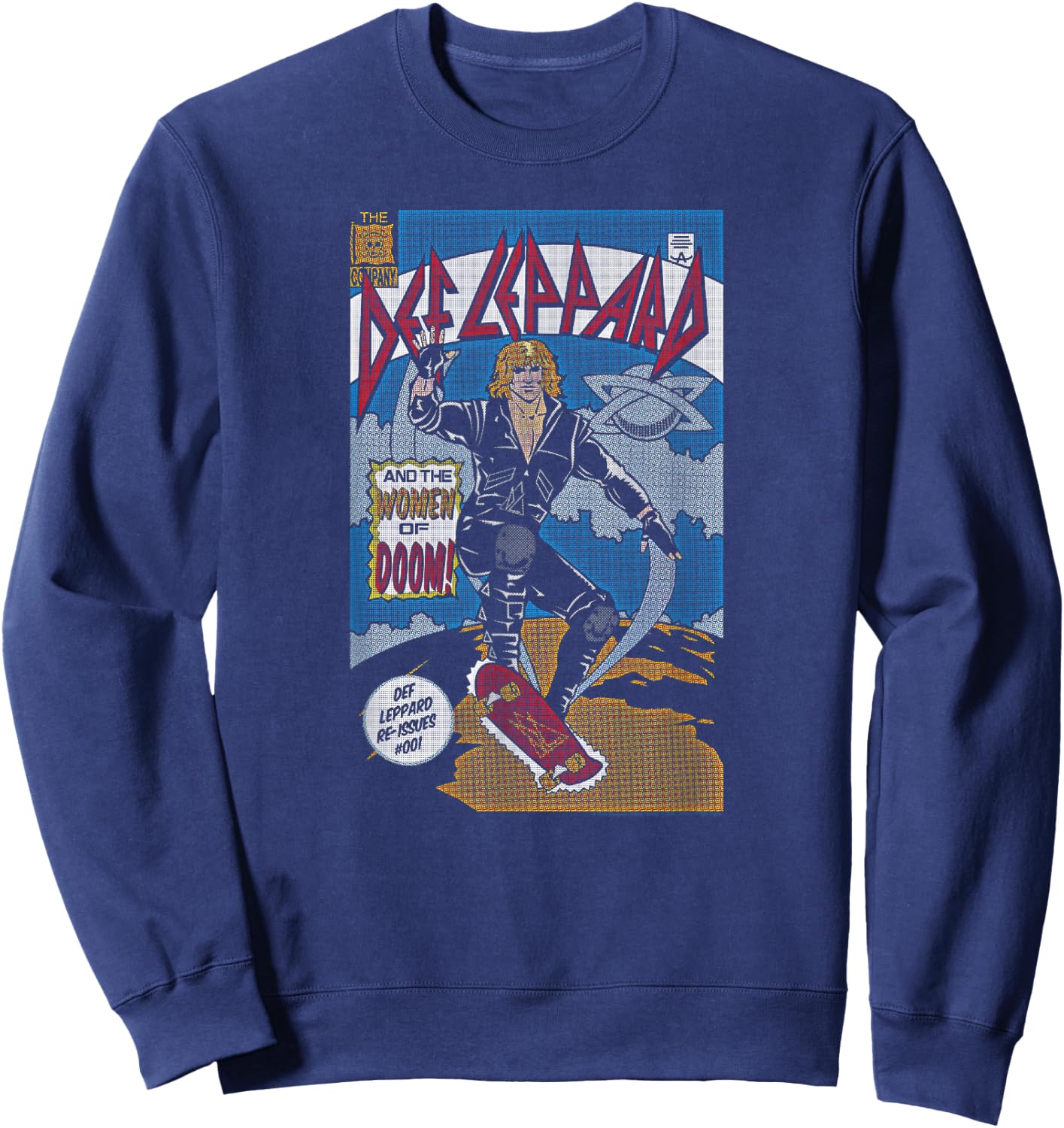 Def Leppard - Comic Sweatshirt - Sweatshirt | Navy