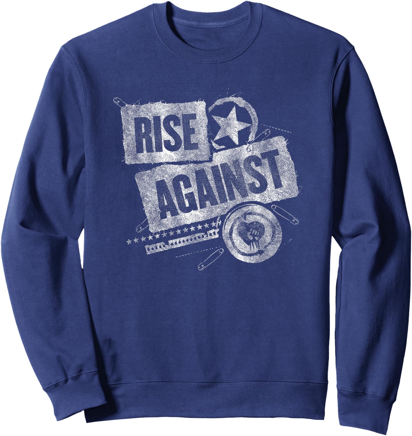 Rise Against - Patched Up - Official Merchandise Sweatshirt - Sweatshirt | Navy