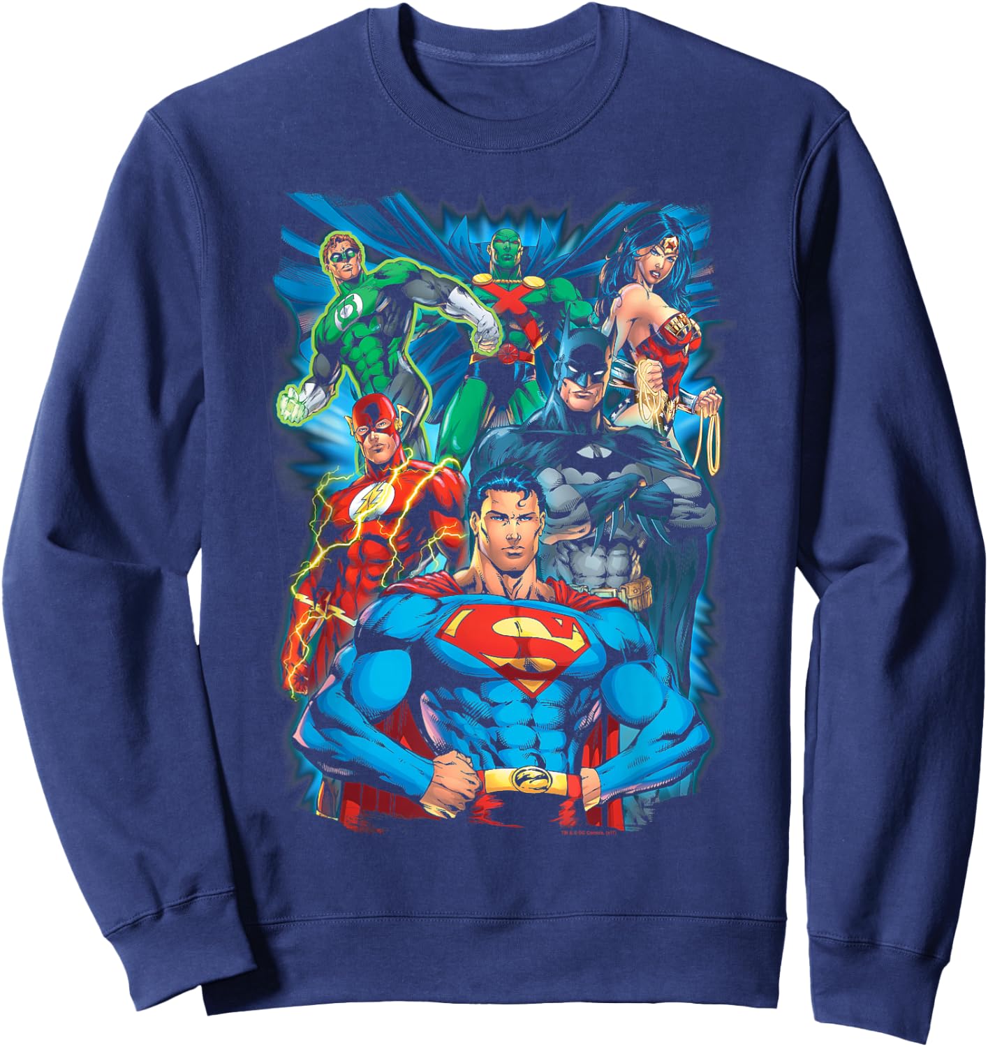 Justice League Justice is Served Sweatshirt - Sweatshirt | Navy