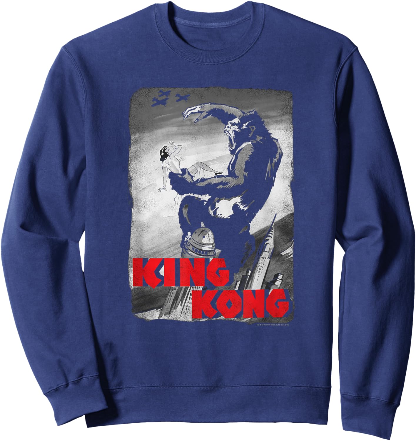 King Kong Planes Poster T Shirt Sweatshirt - Sweatshirt | Navy
