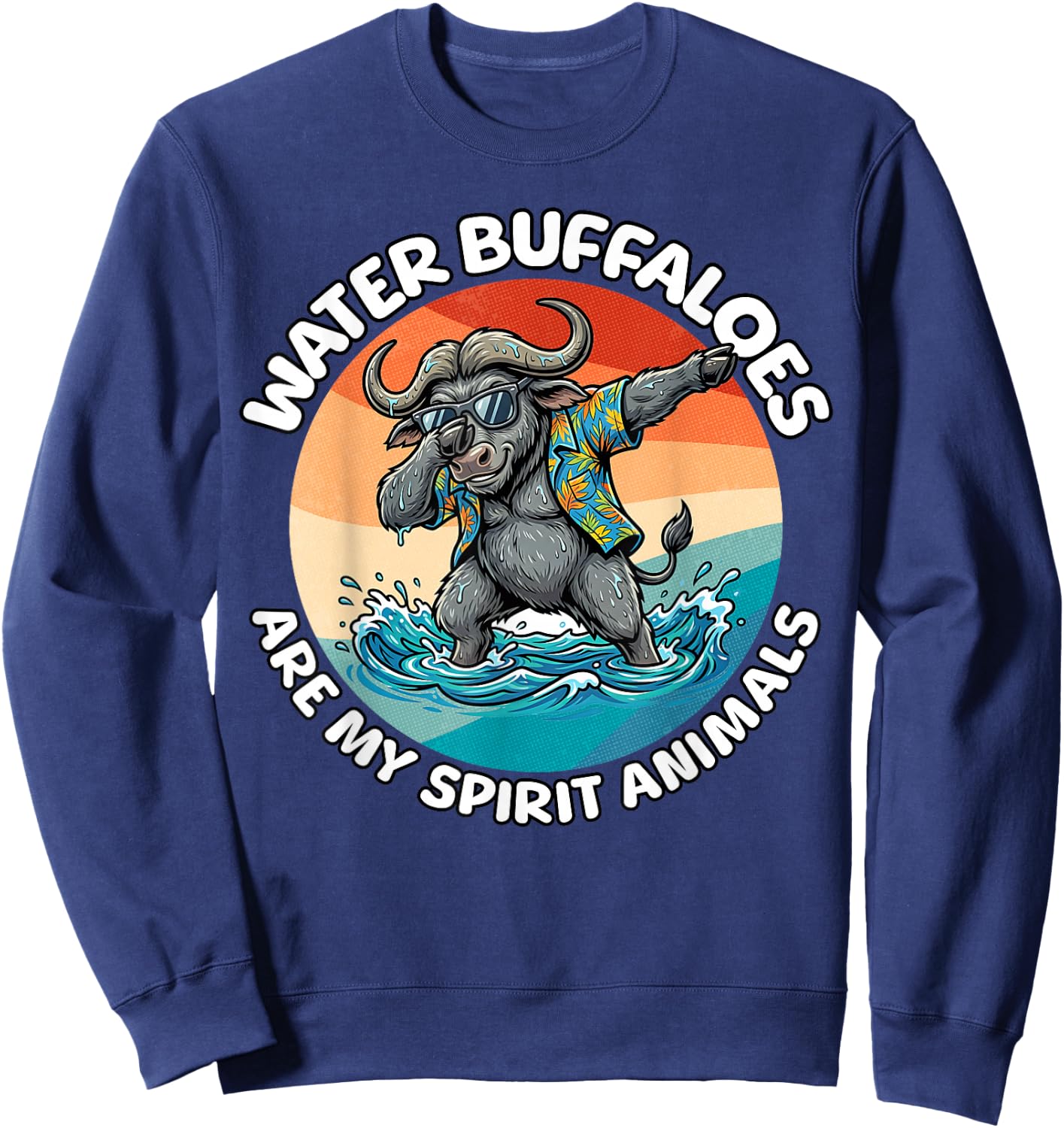 Spirit Animal Water Buffalo Sweatshirt - Sweatshirt | Navy