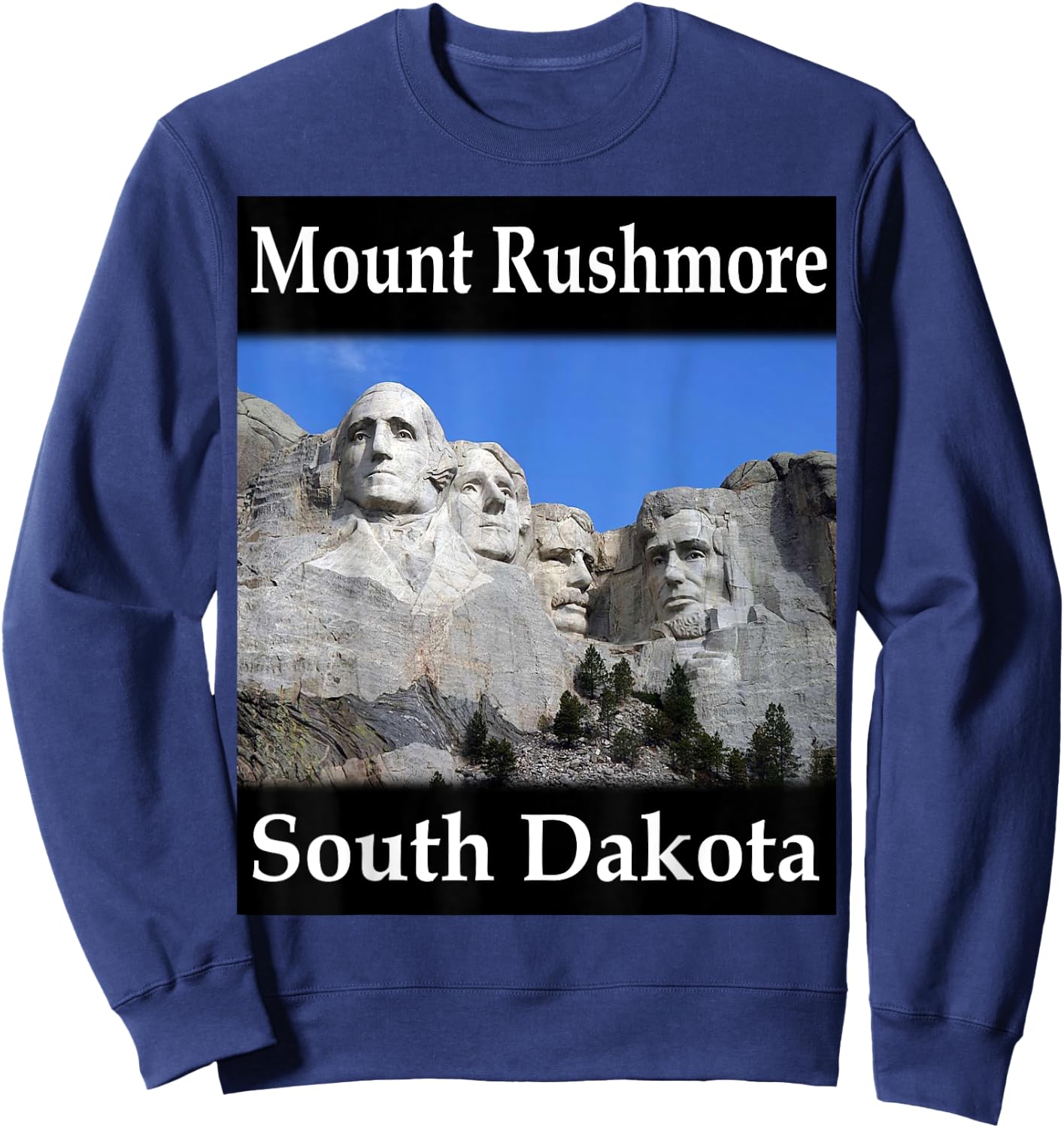 Yellow House Outlet: Mount Rushmore Sweatshirt - Sweatshirt | Navy