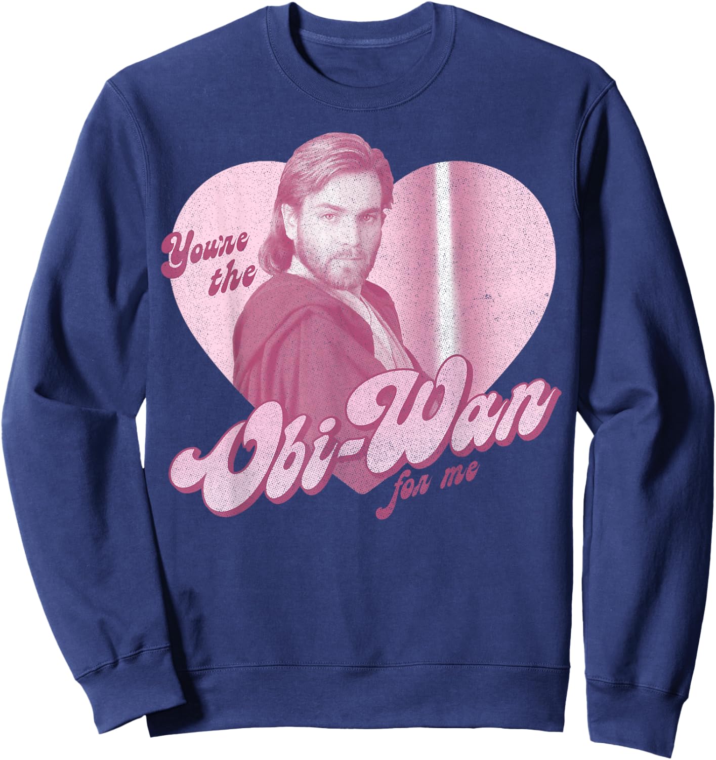 Star Wars Obi-Wan For Me Heart Portrait Sweatshirt - Sweatshirt | Navy