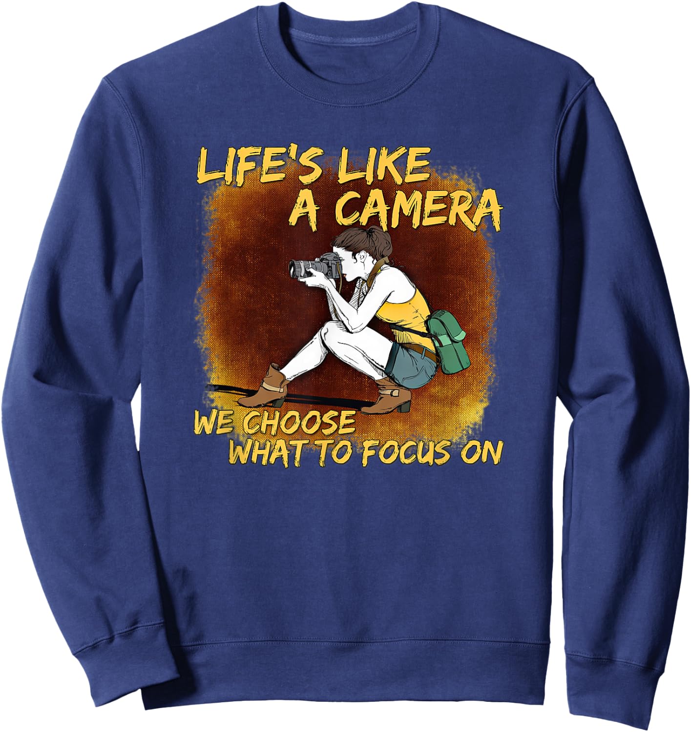 Photography - Life Like A Camera Photographer Sweatshirt - Sweatshirt | Navy