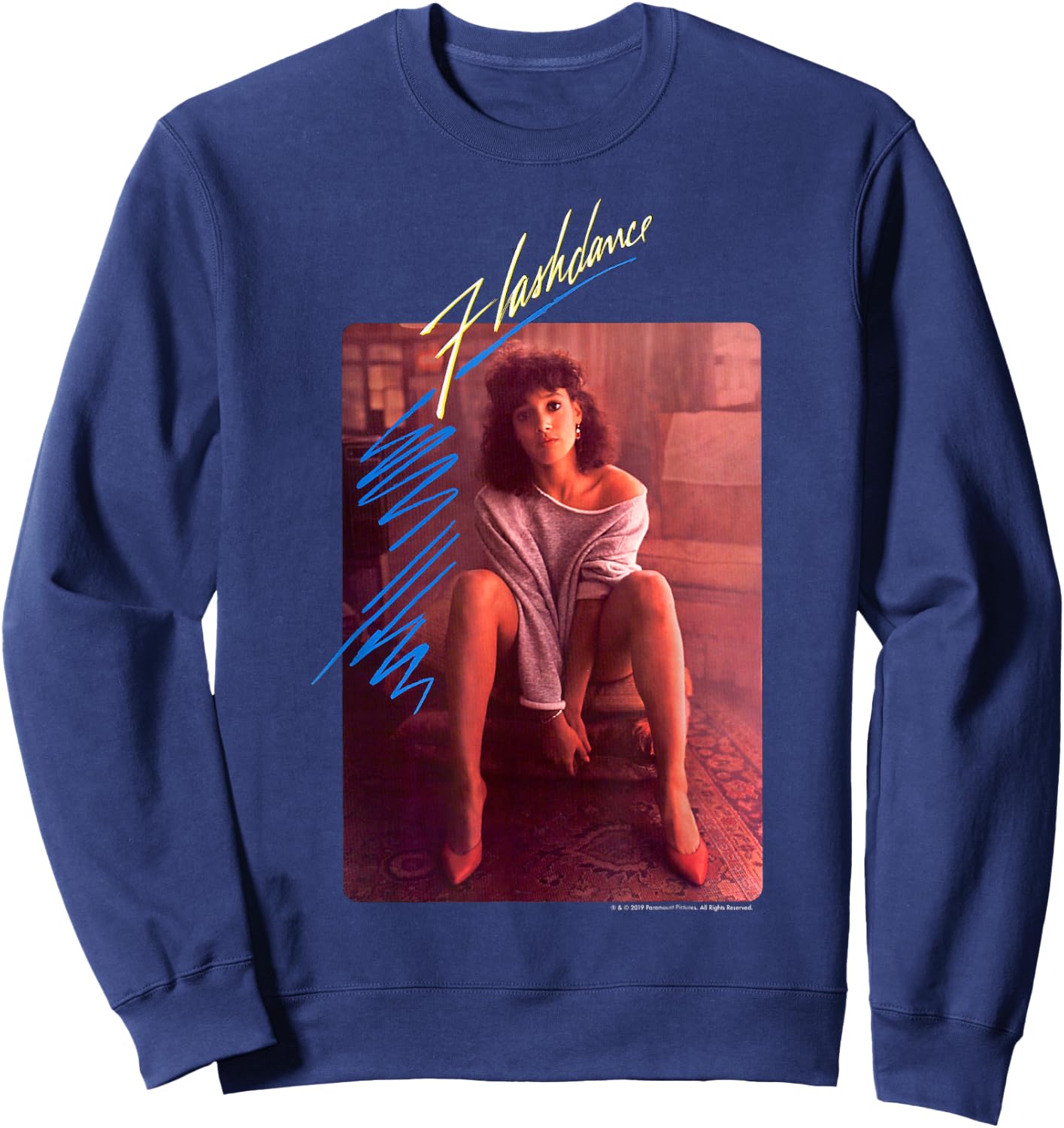 Flashdance Alex Owens Classic Poster Sweatshirt - Sweatshirt | Navy