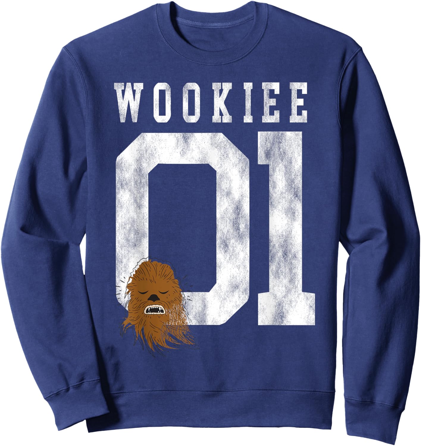 Star Wars Chewbacca Chewie Wookie Jersey Sweatshirt - Sweatshirt | Navy