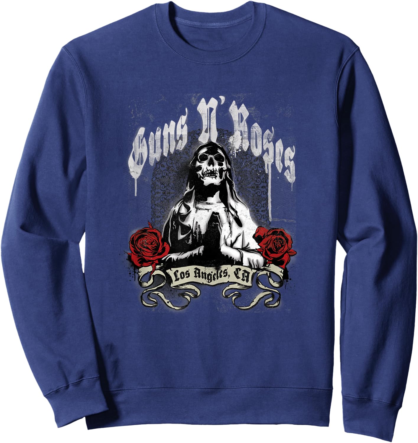 Guns N' Roses Official Death Praying Sweatshirt - Sweatshirt | Navy