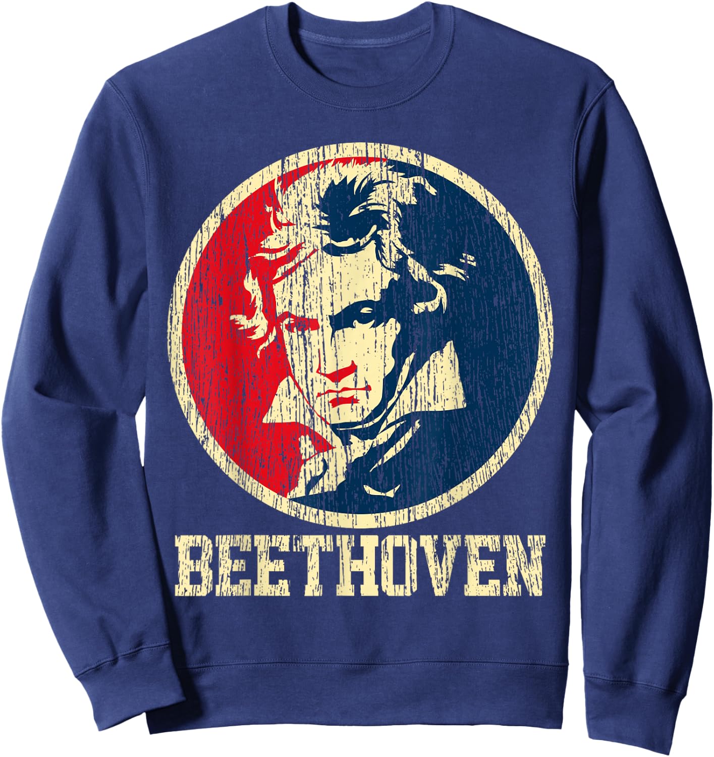 Beethoven Vintage Classical Composer Ludwig Van Sweatshirt - Sweatshirt | Navy