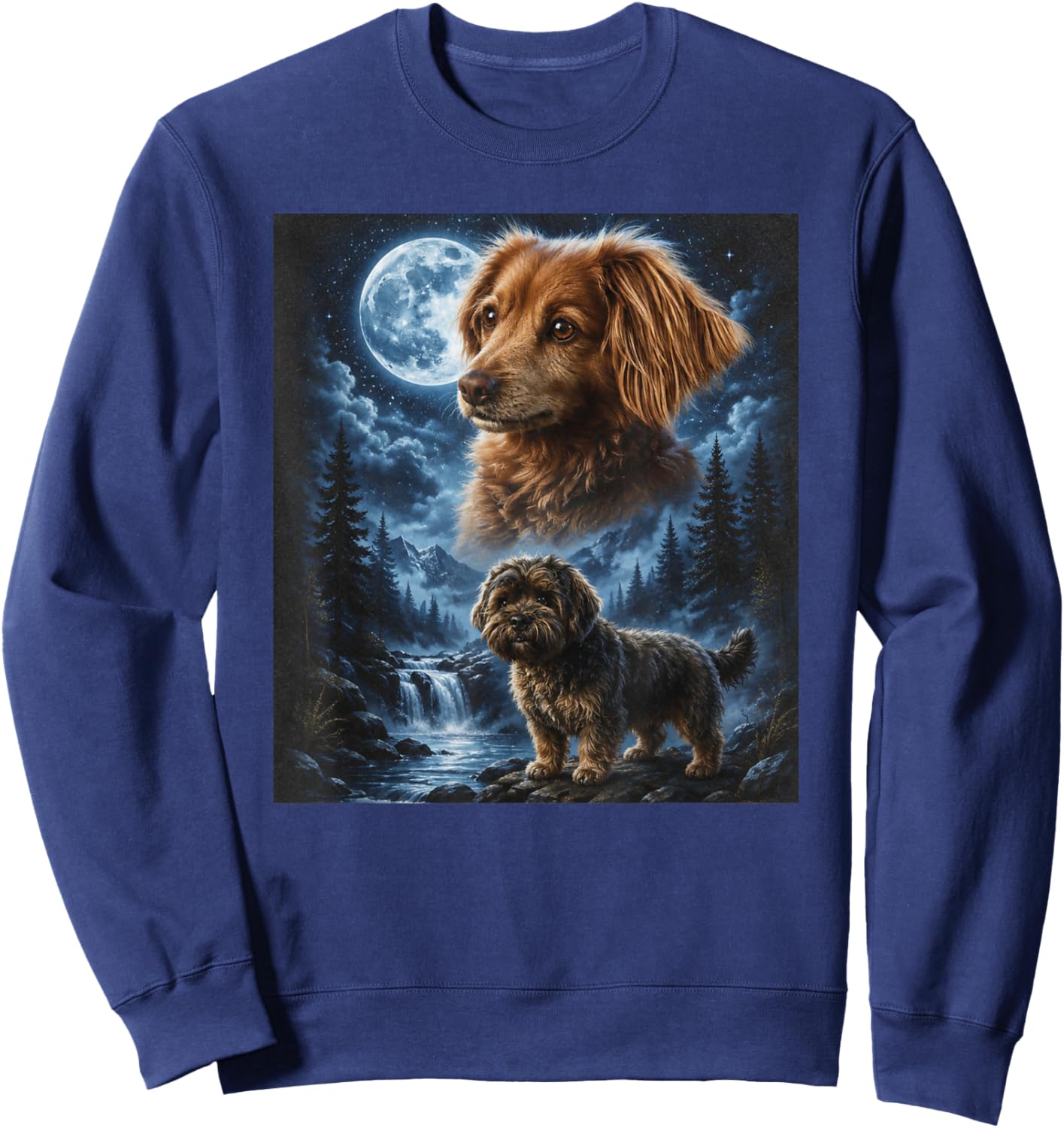 K Marshall Family Dogs Sweatshirt - Sweatshirt | Navy