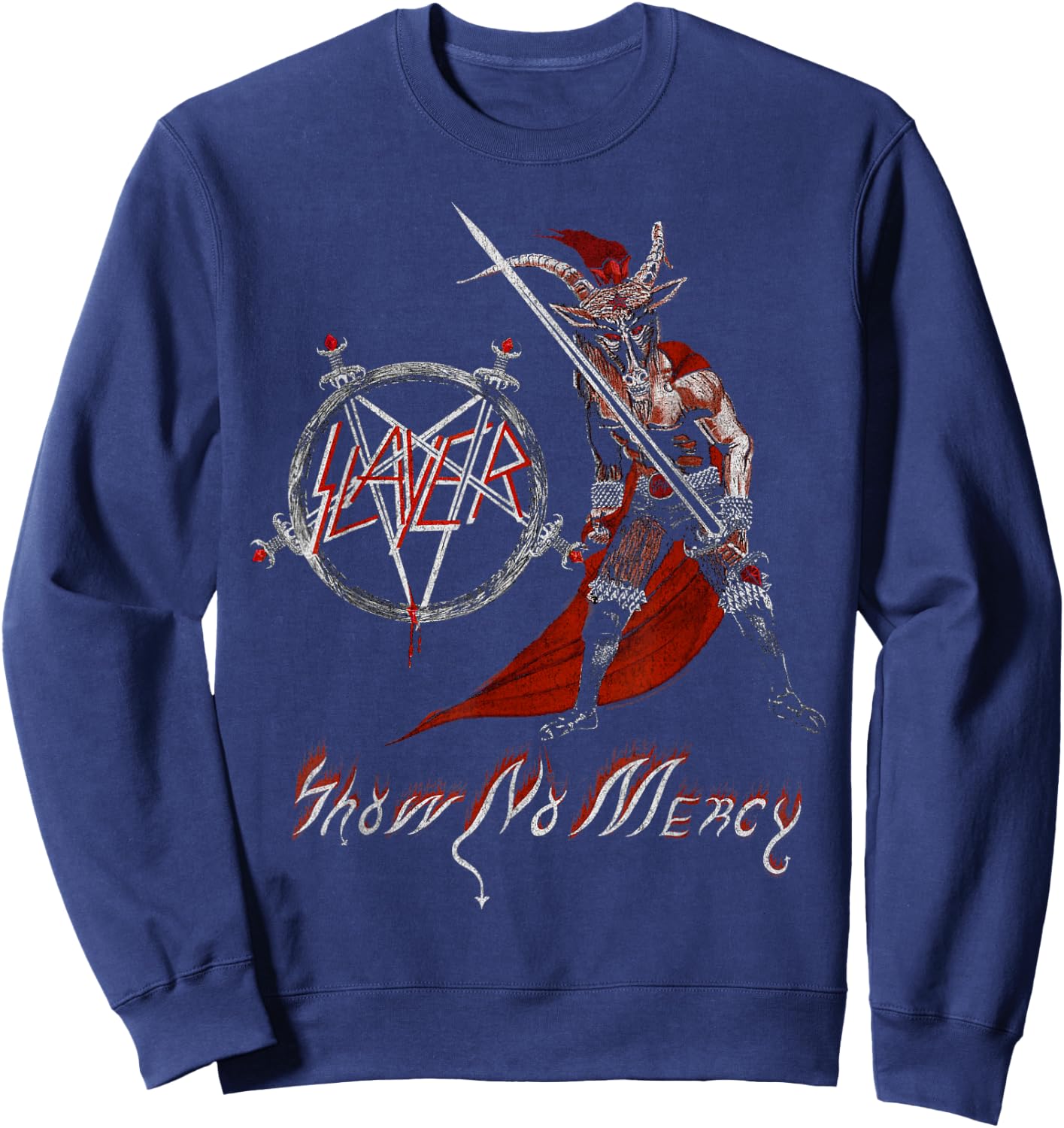 Slayer - Show No Mercy Sweatshirt - Sweatshirt | Navy