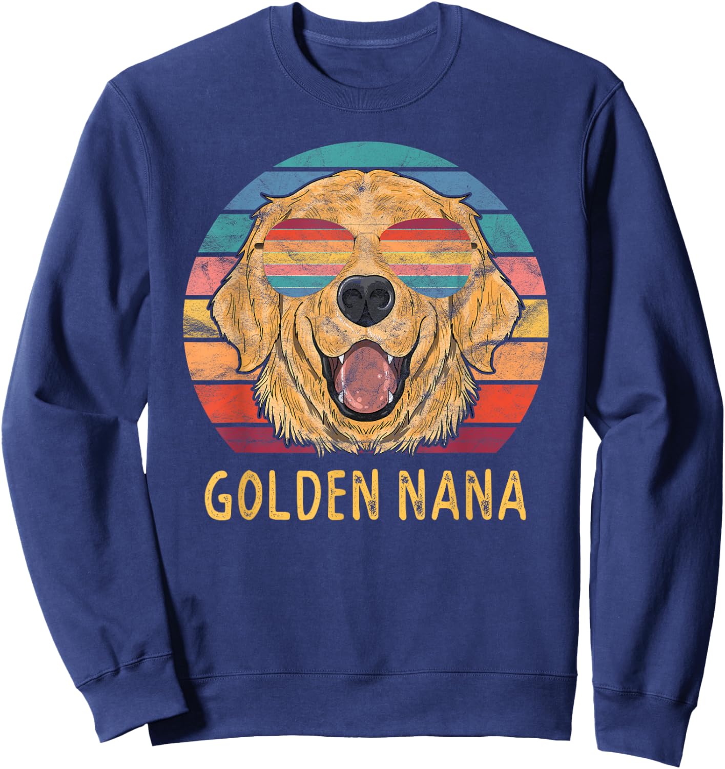 Golden Retriever Nana Gifts Golden Retriever Grandma Sweatshirt - Sweatshirt | Navy