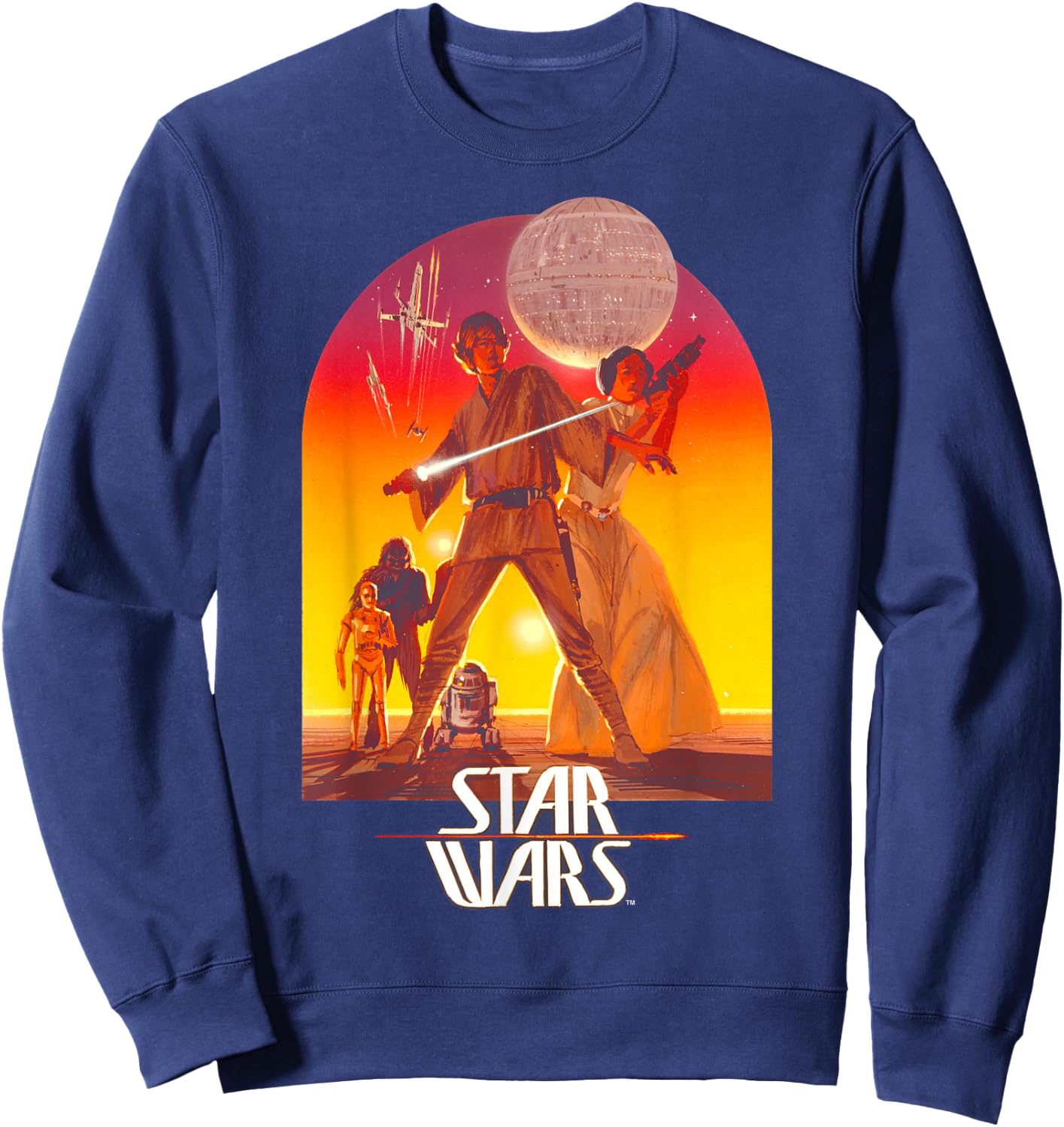 Star Wars Ralph McQuarrie Luke and Leia Alderaan Sweatshirt - Sweatshirt | Navy