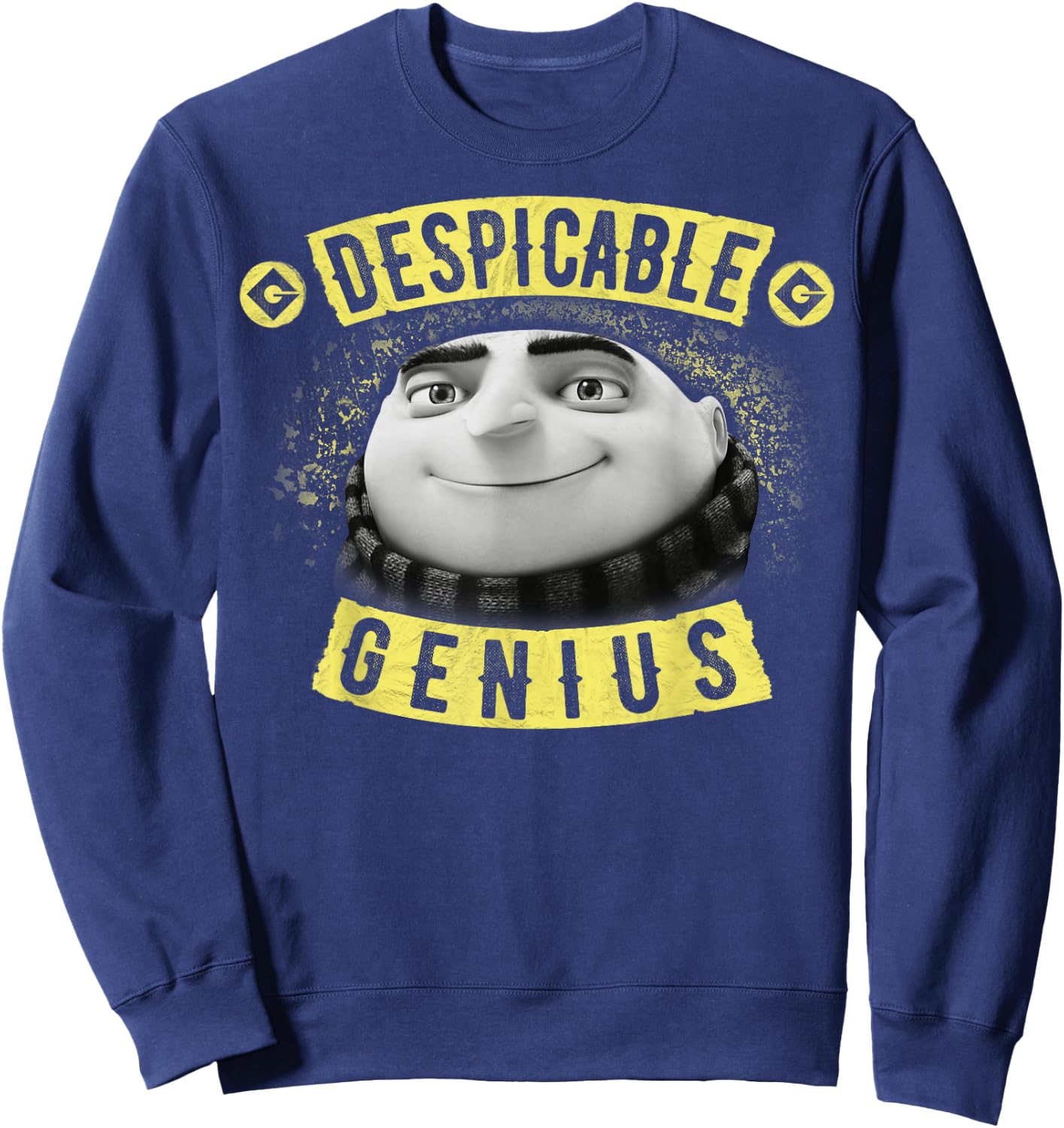 Despicable Me Minions Gru Is A Genius Graphic Sweatshirt - Sweatshirt | Navy