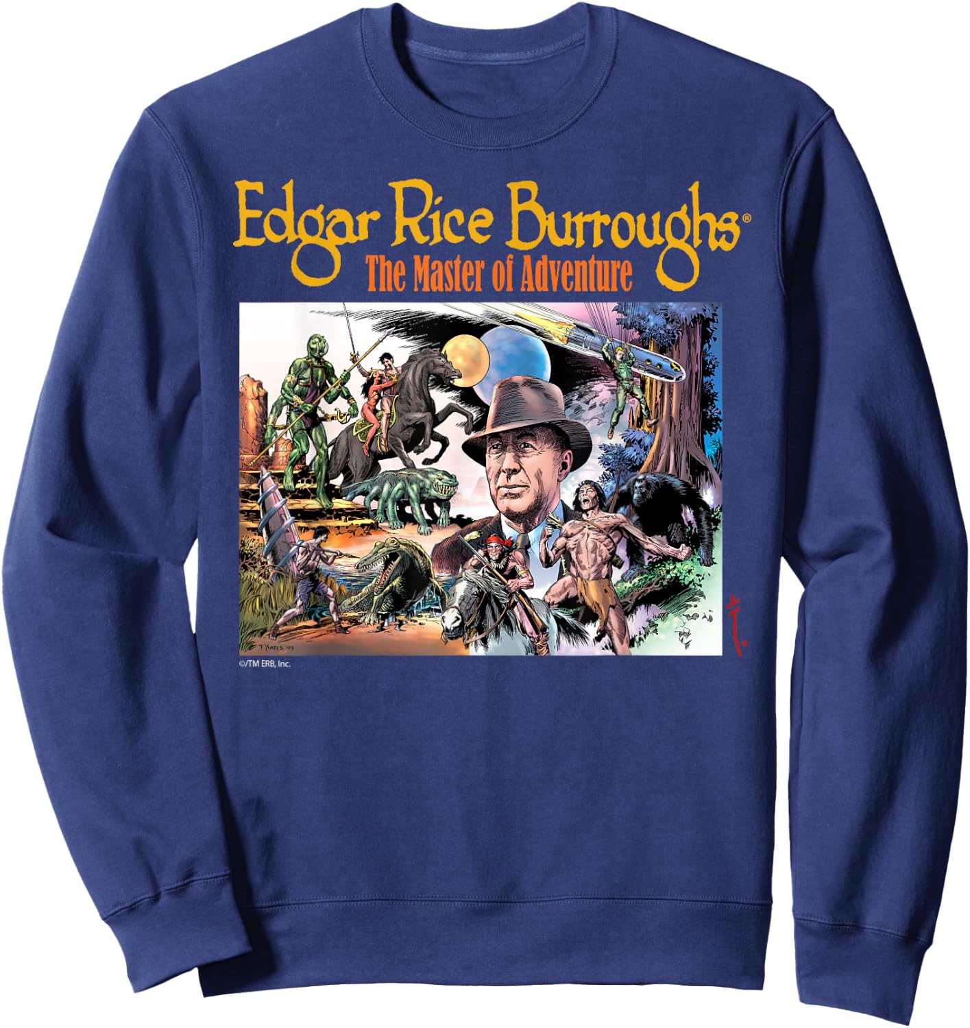 Edgar Rice Burroughs - Master of Adventure Sweatshirt - Sweatshirt | Navy