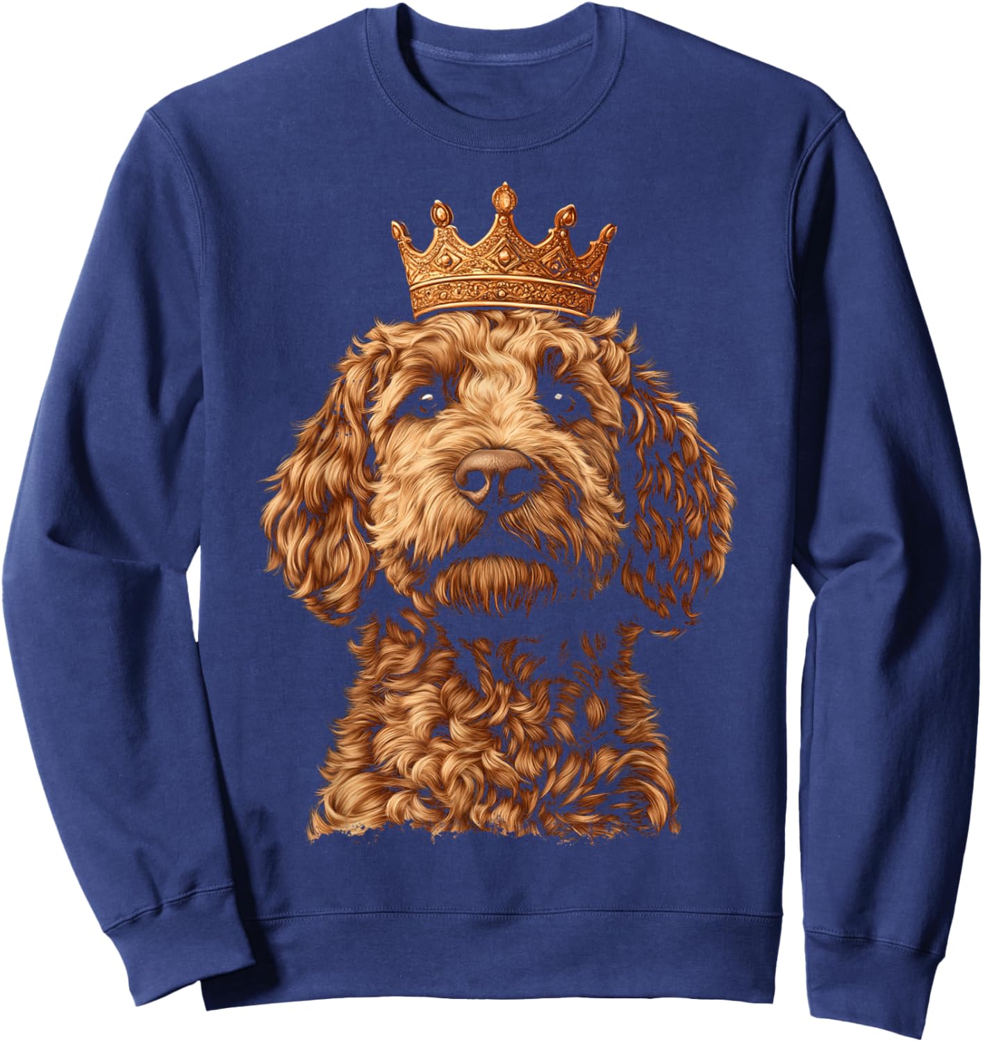 Goldendoodle King Crown Sweatshirt - Sweatshirt | Navy
