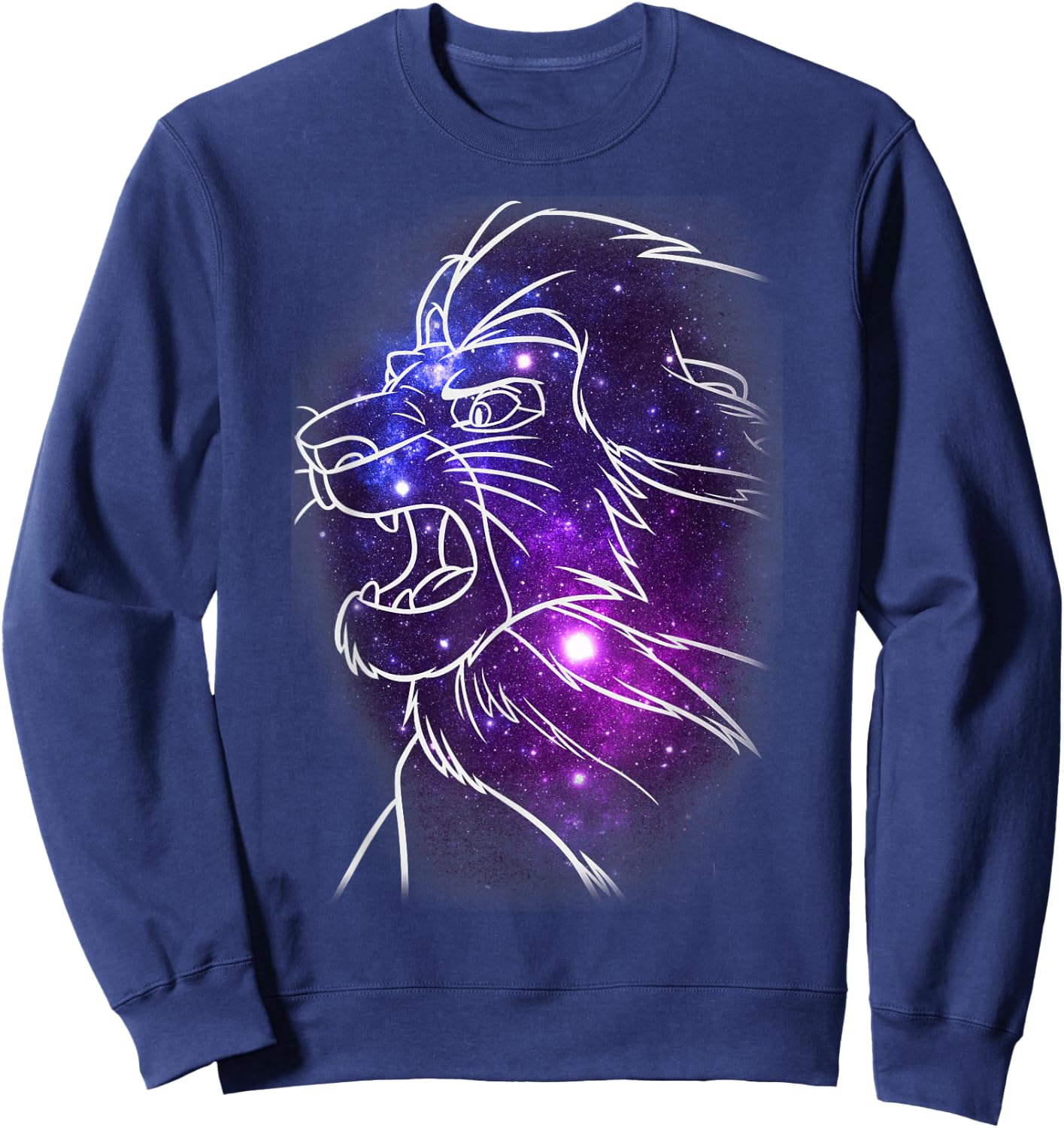 Disney Lion King Mufasa Galaxies Graphic Sweatshirt - Sweatshirt | Navy