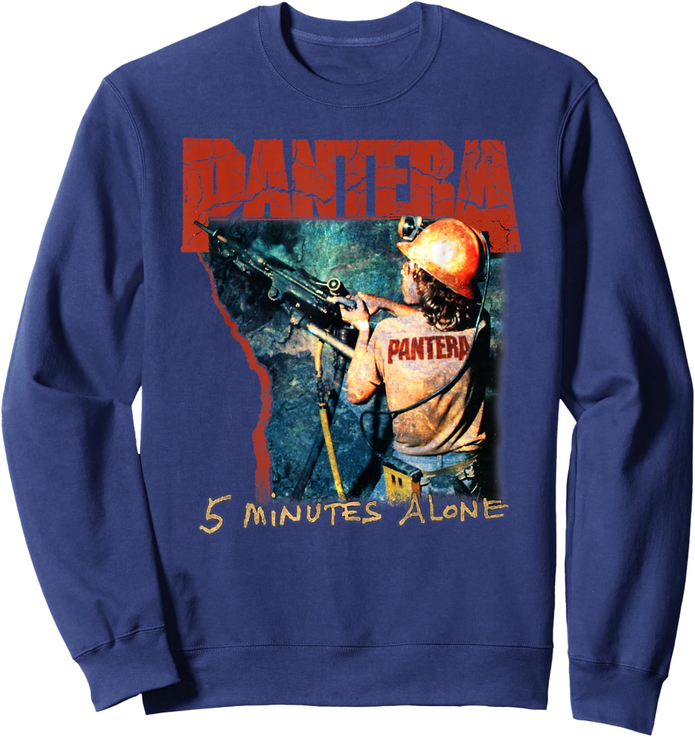 Pantera Official 5 Minutes Alone Sweatshirt - Sweatshirt | Navy