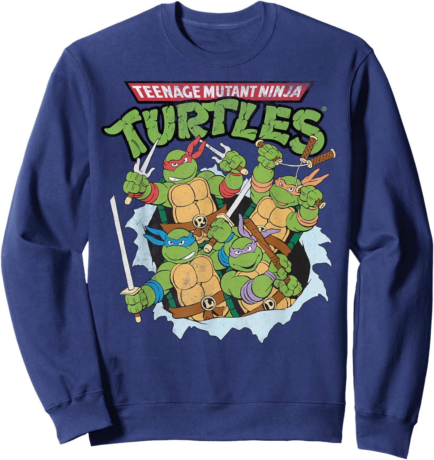 Teenage Mutant Ninja Turtles - break through Sweatshirt - Sweatshirt | Navy
