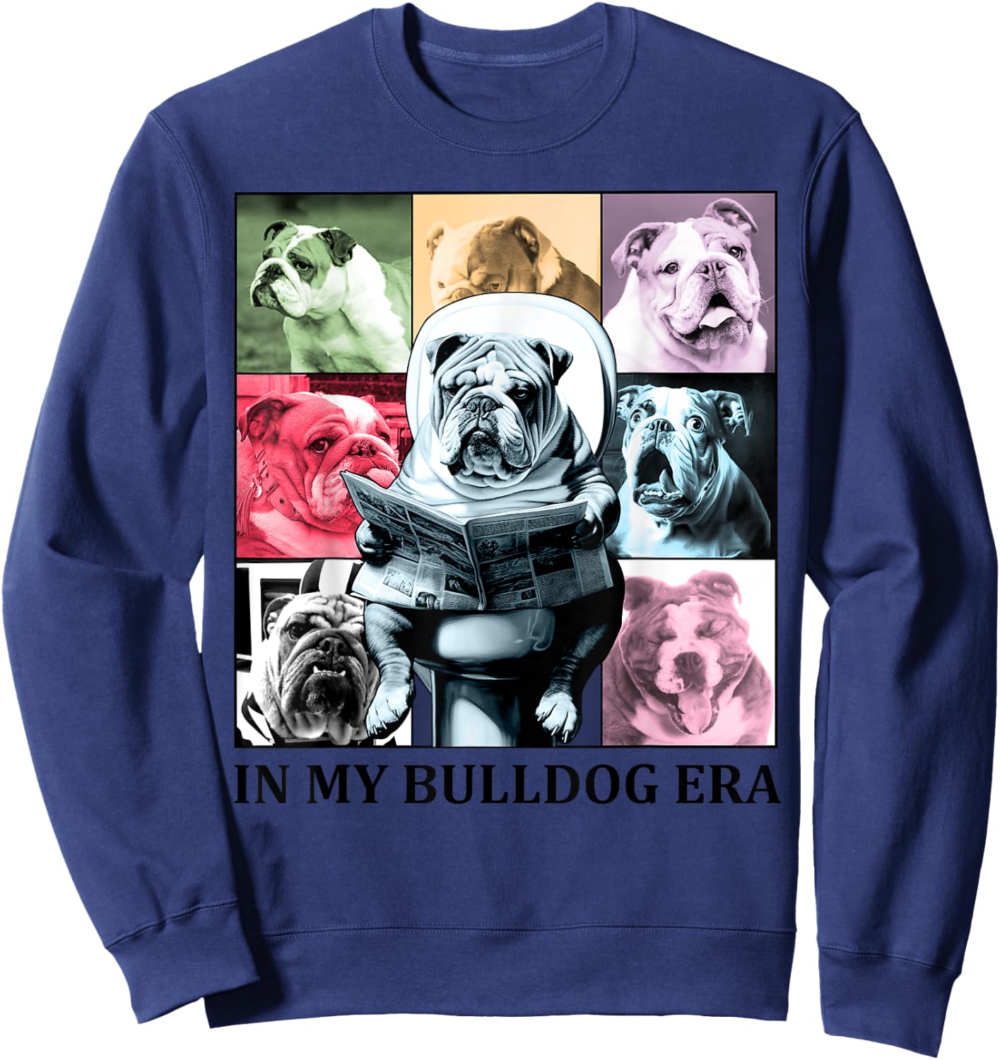 In My Bulldogs Era for Bulldog Mascot Sports Fan Men Women Sweatshirt - Sweatshirt | Navy