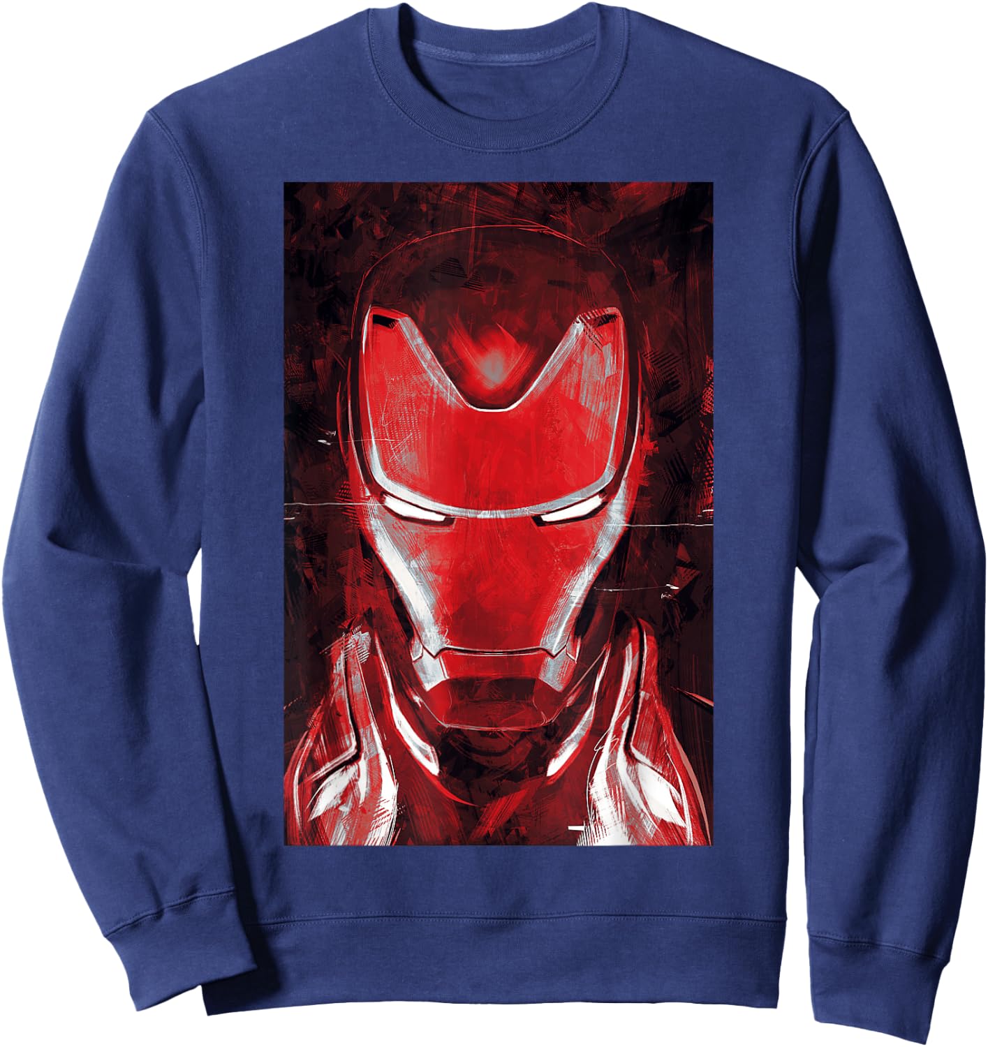 Marvel Avengers Endgame Red Iron Man Portrait Sweatshirt - Sweatshirt | Navy