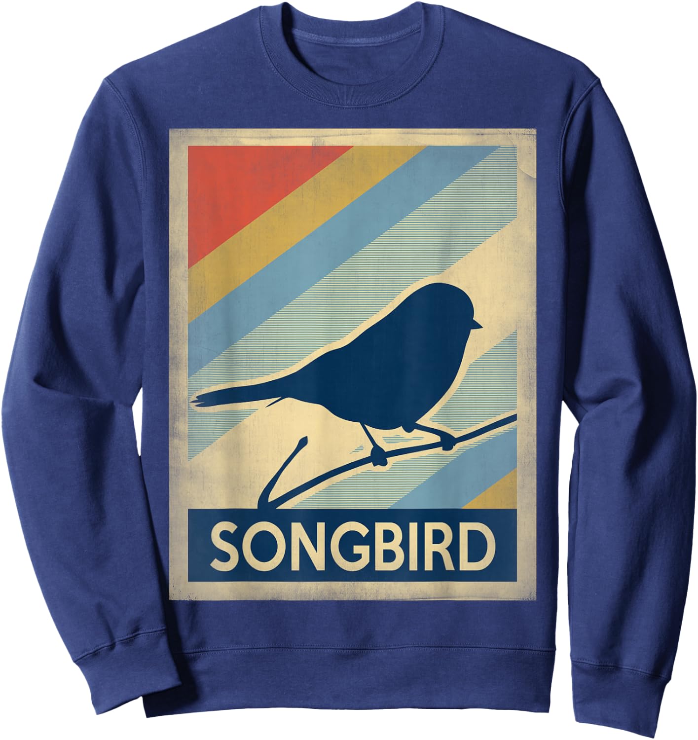 Vintage style songbird Sweatshirt - Sweatshirt | Navy