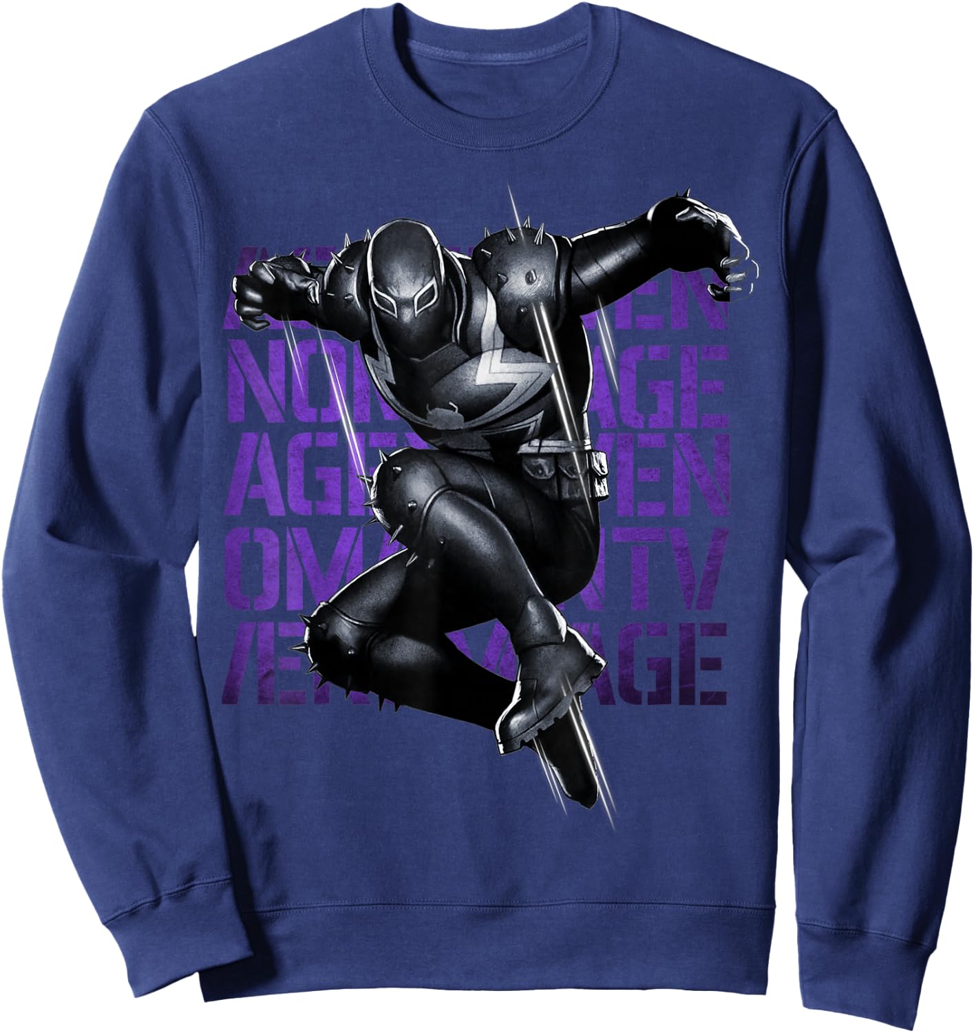 Marvel Agent Venom Reborn and Reformed Symbiote Portrait Sweatshirt - Sweatshirt | Navy
