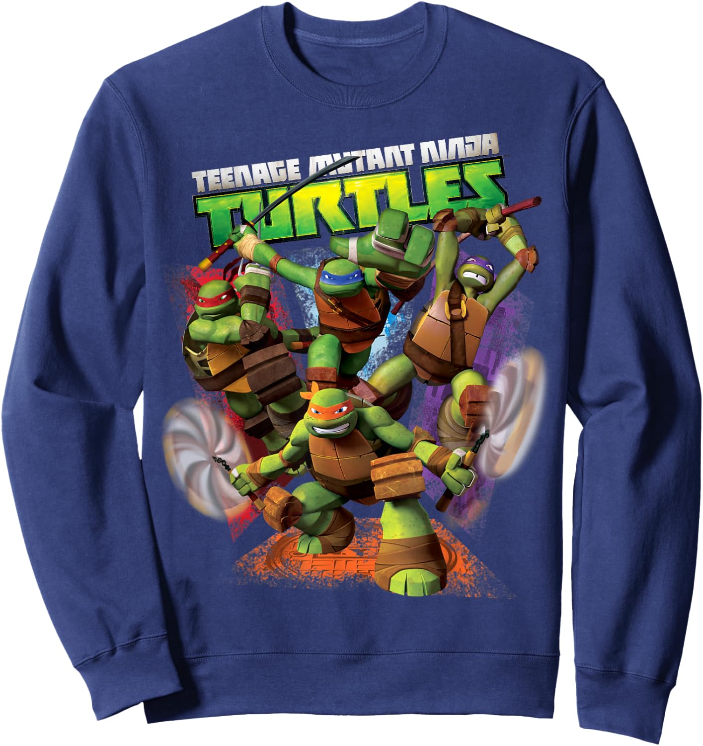 Teenage Mutant Ninja Turtles Action Fighting Sweatshirt - Sweatshirt | Navy