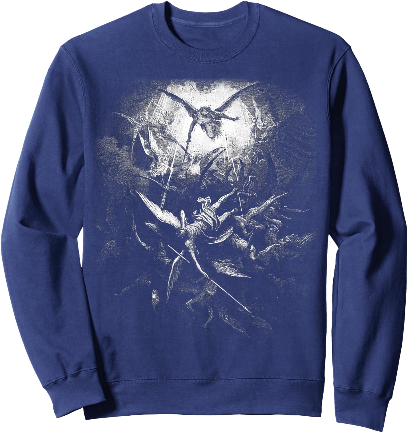 Gustave Dore - Michael Drives All Fallen Angels 1866 Sweatshirt - Sweatshirt | Navy