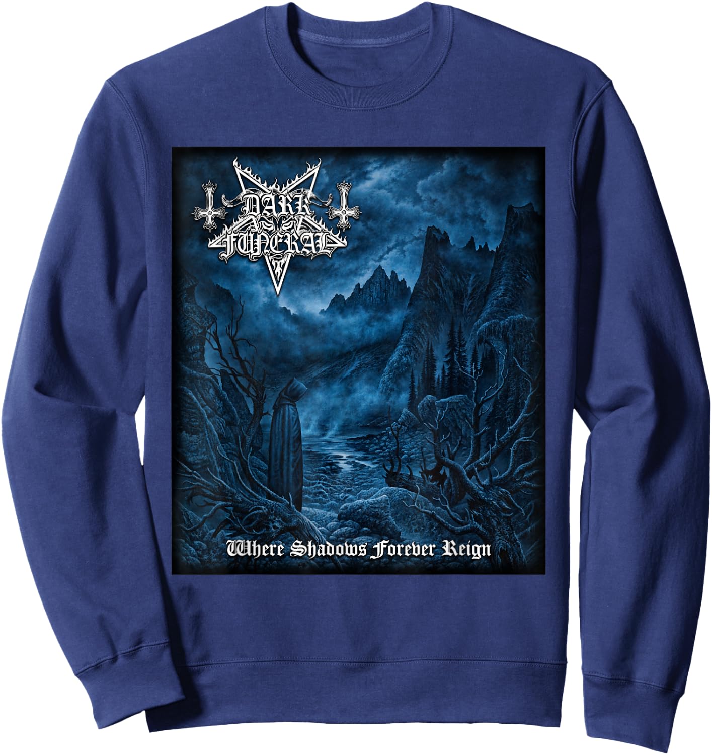 Dark Funeral - Where Shadows Forever Reign - Official Merch Sweatshirt - Sweatshirt | Navy